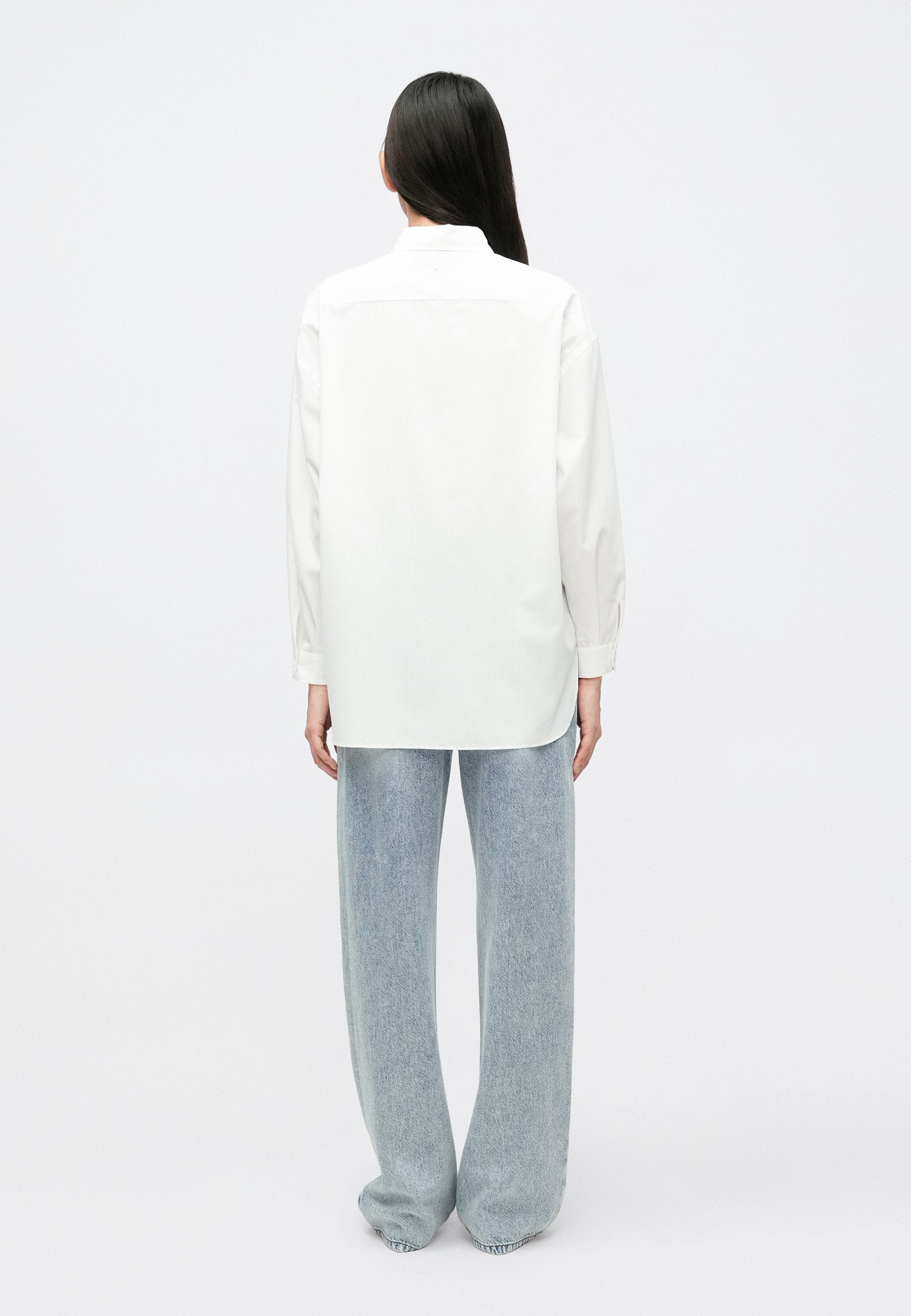 Button-down blouse - white