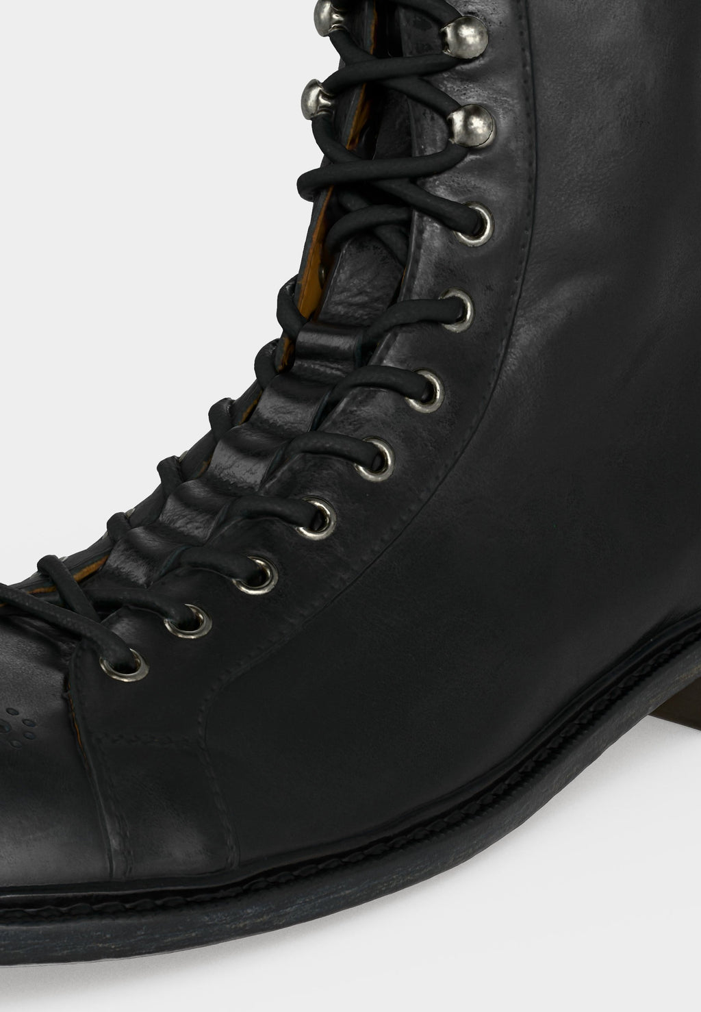 BOOTIES - Lace-up ankle boots - black/palladium-coloured