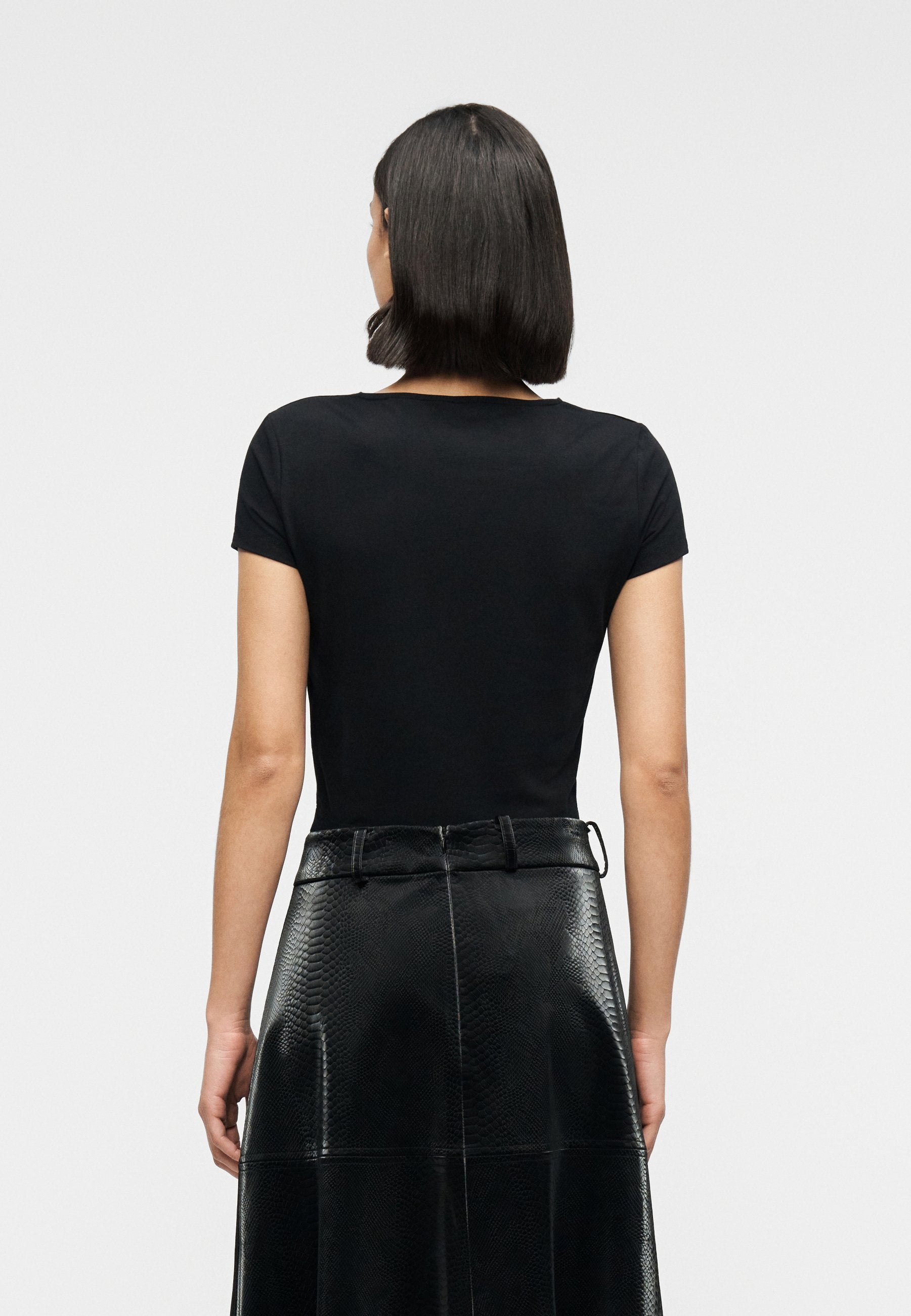 ELISABETTE - Print T-shirt - jet black