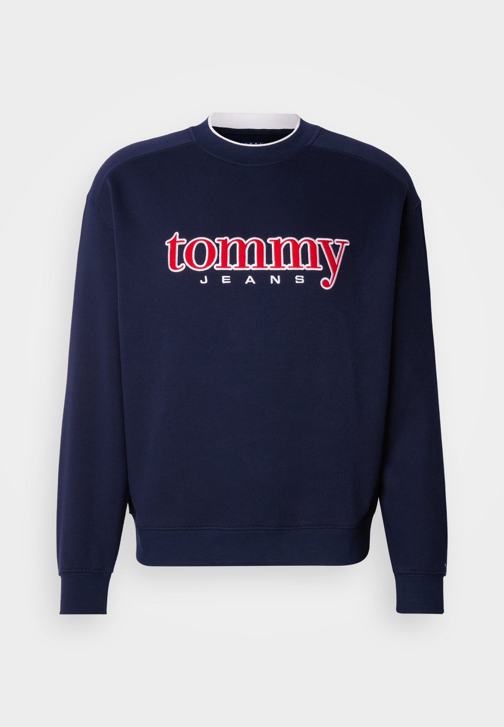 90S LOGO APPLIQUÉ FLEECE SWEATSHIRT - سترة - أزرق داكن ليلي