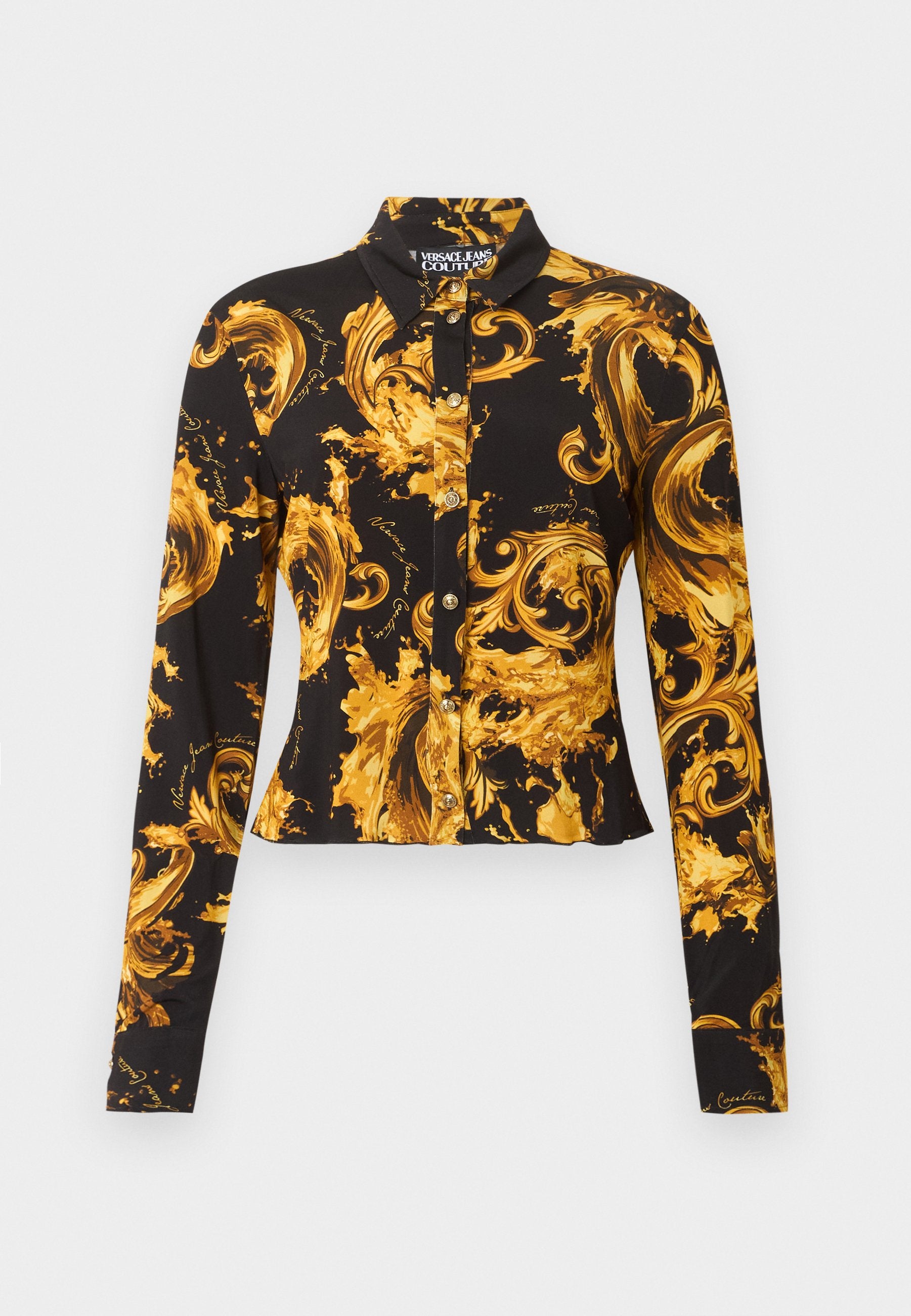 Button-down blouse - black/gold-coloured