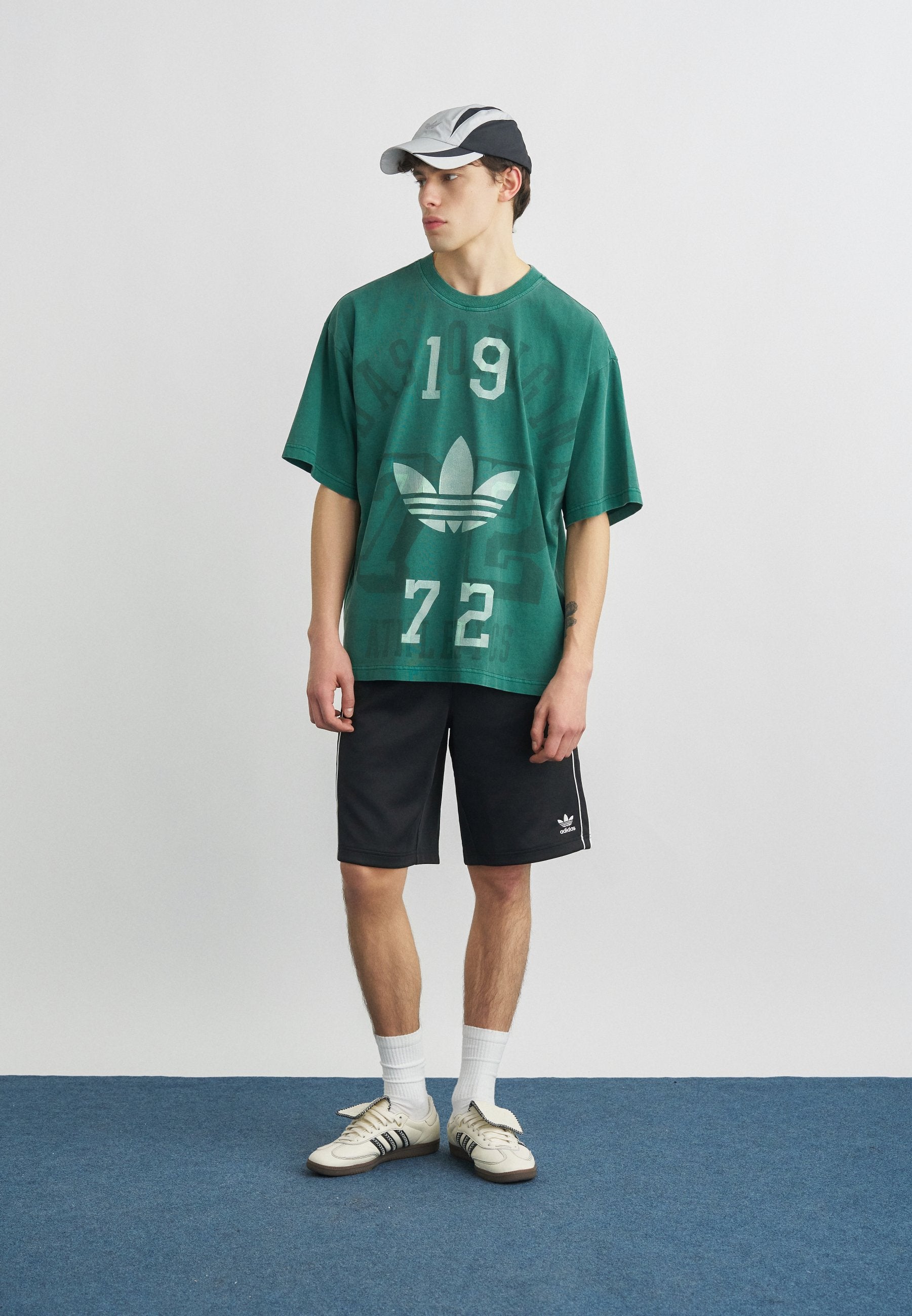 Tracksuit bottoms - black/white