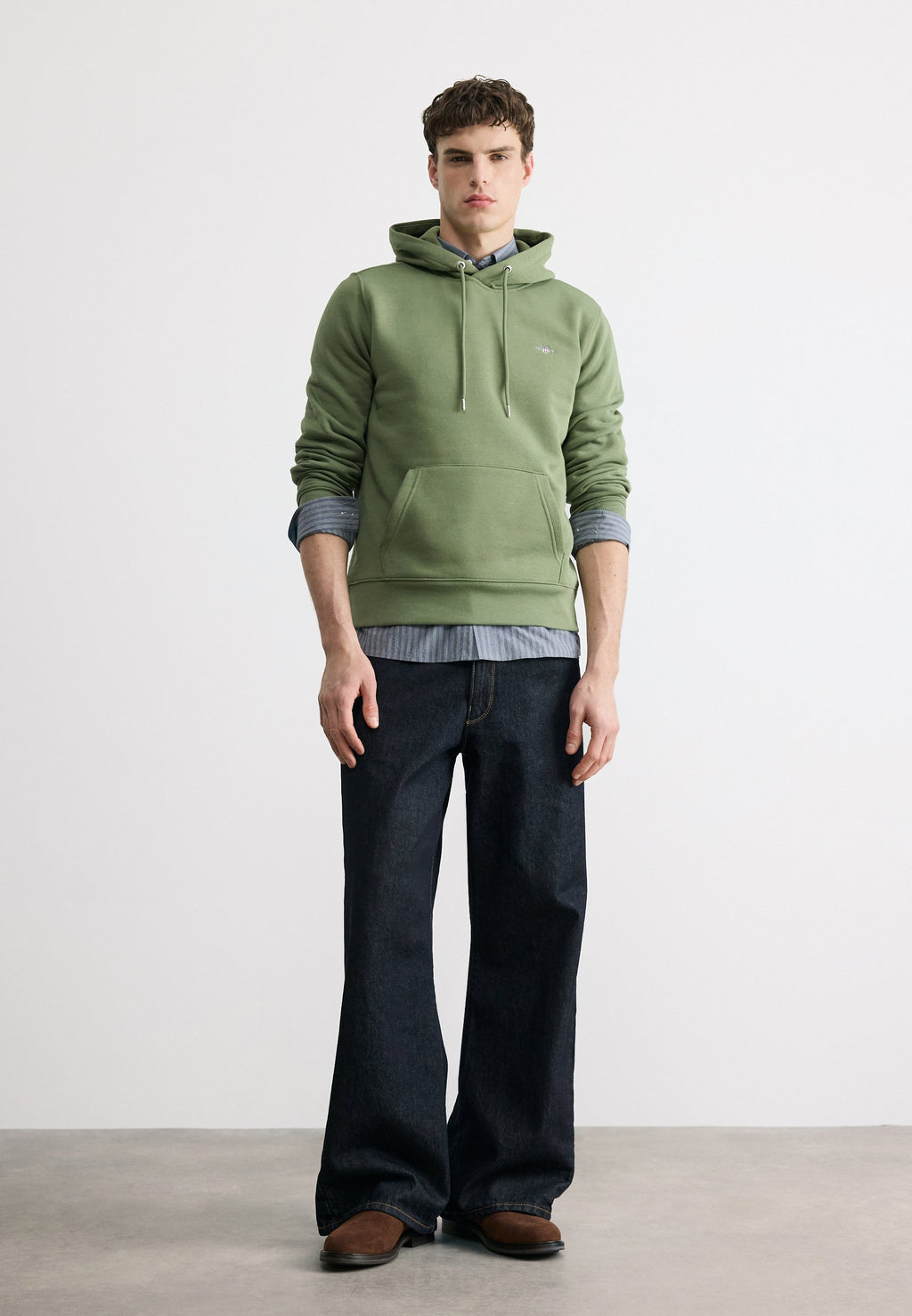 Hoodie - dry herb green