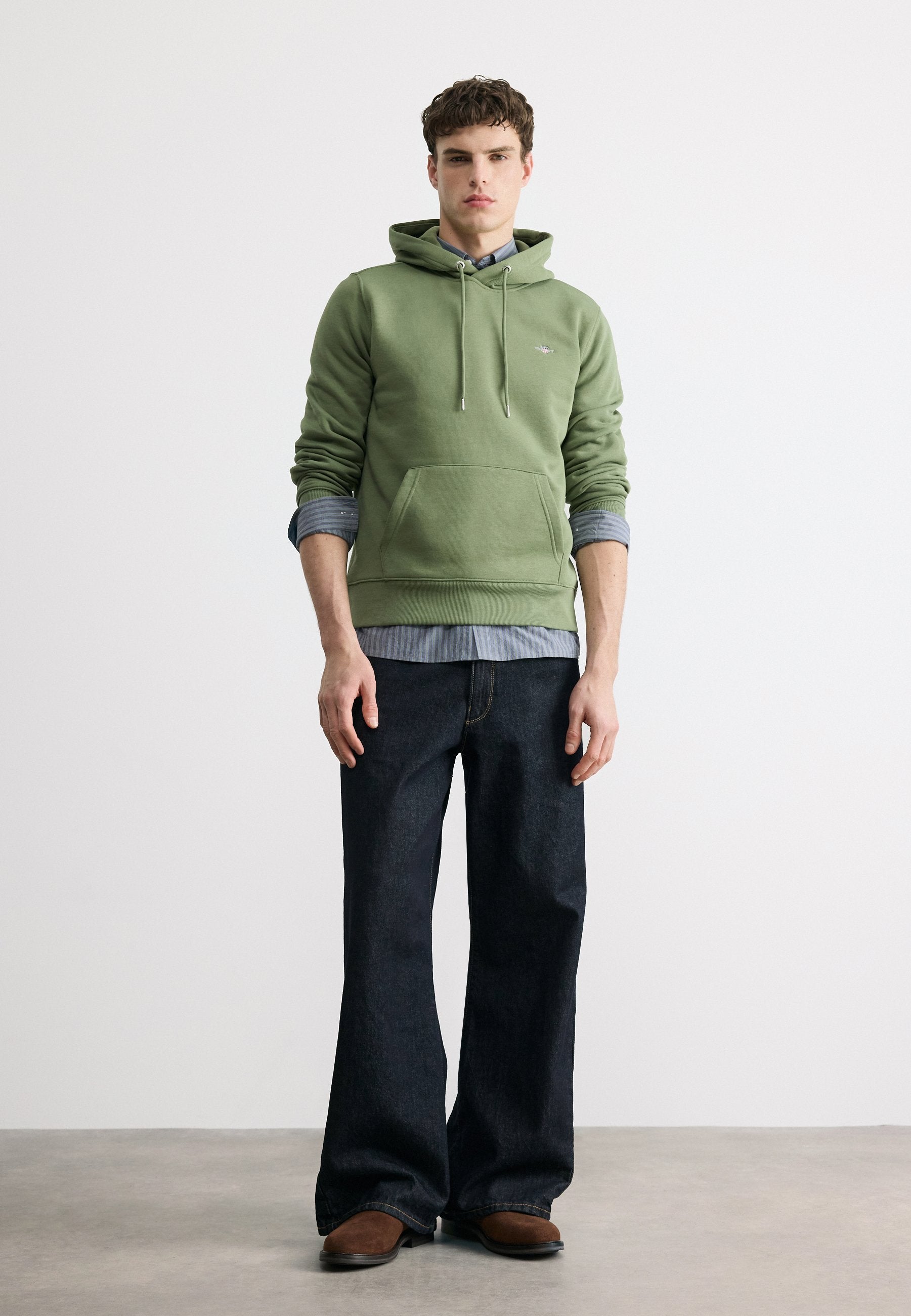 Hoodie - dry herb green