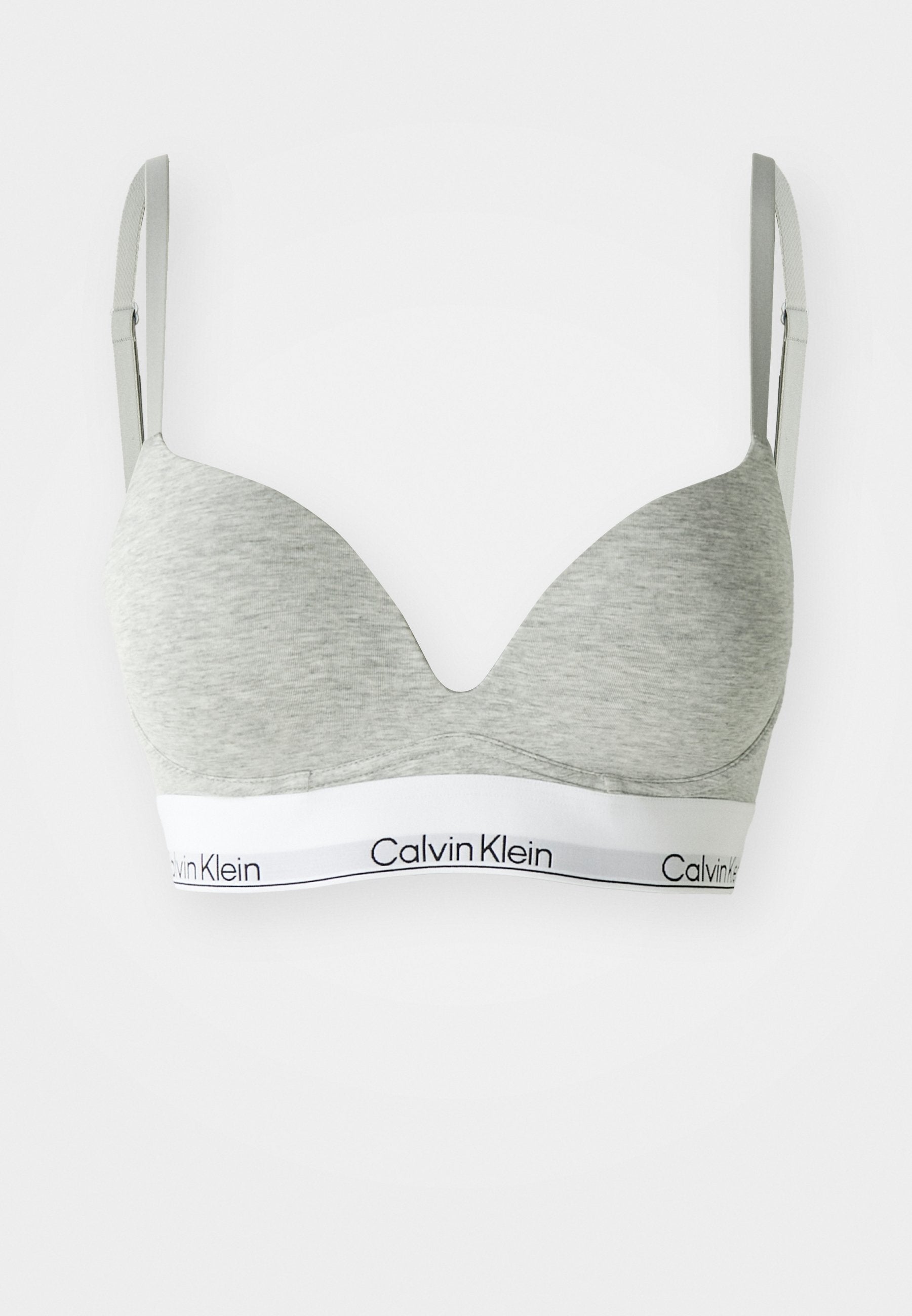 PLUNGE ICON - Push-up bra - grey heather