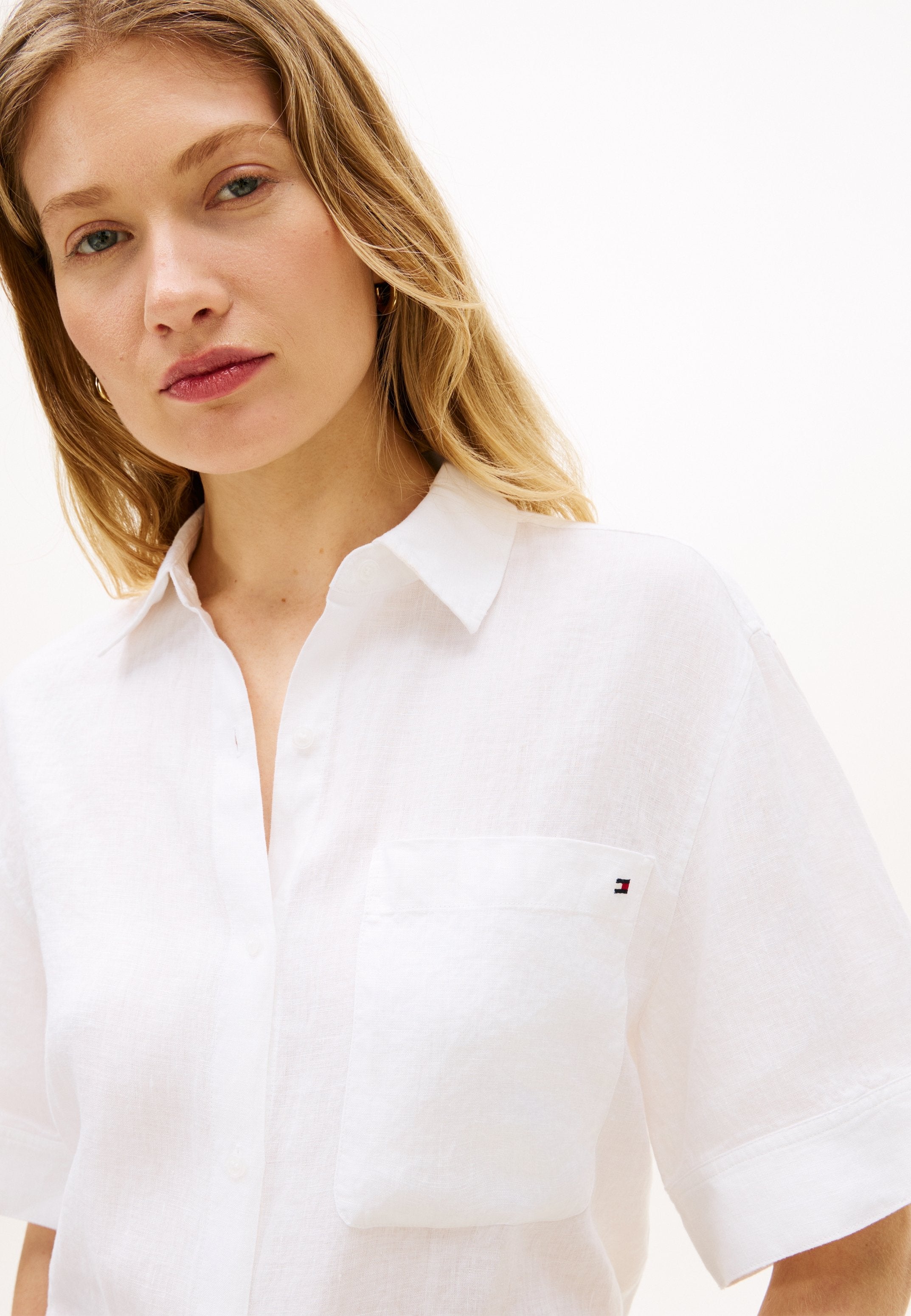 Button-down blouse - optic white