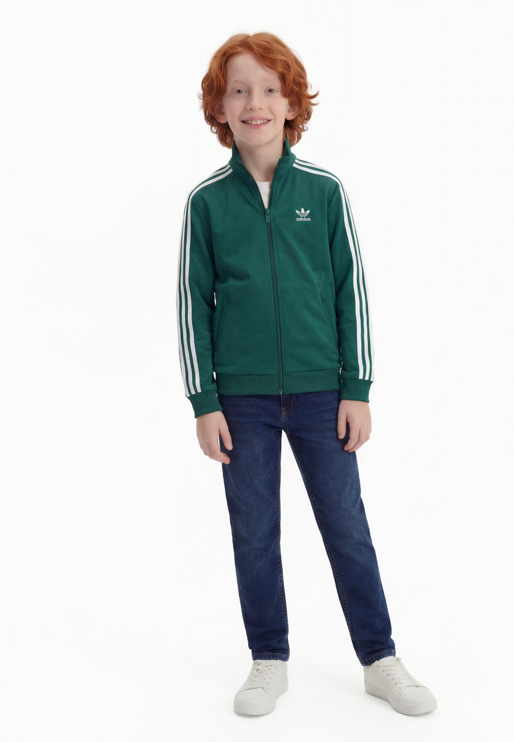 FIREBIRD JUNIOR UNISEX - Sweat-shirt zippé - vert/blanc