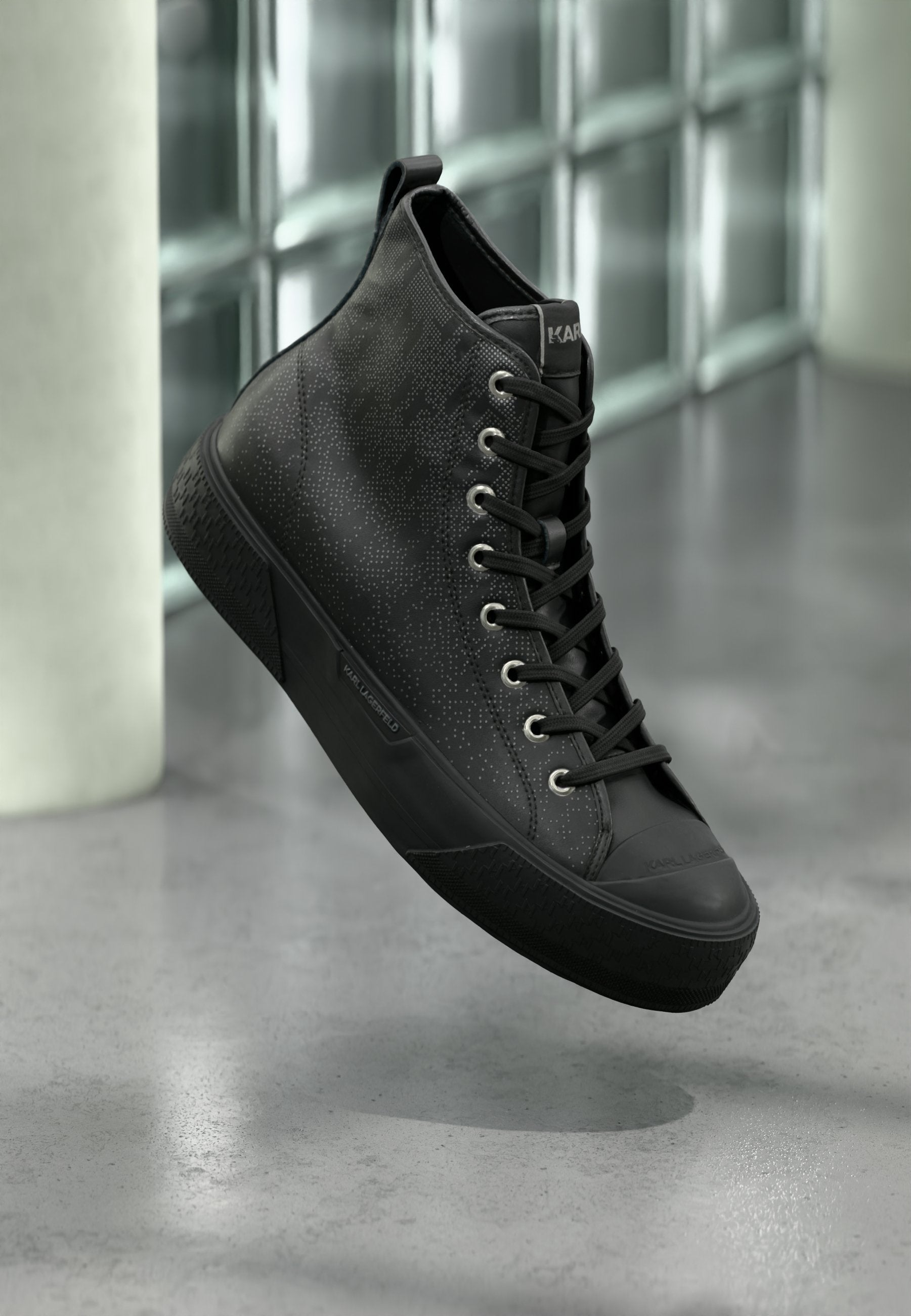 KAMPUS MAX III HI LACE - High-top trainers - black/dark grey