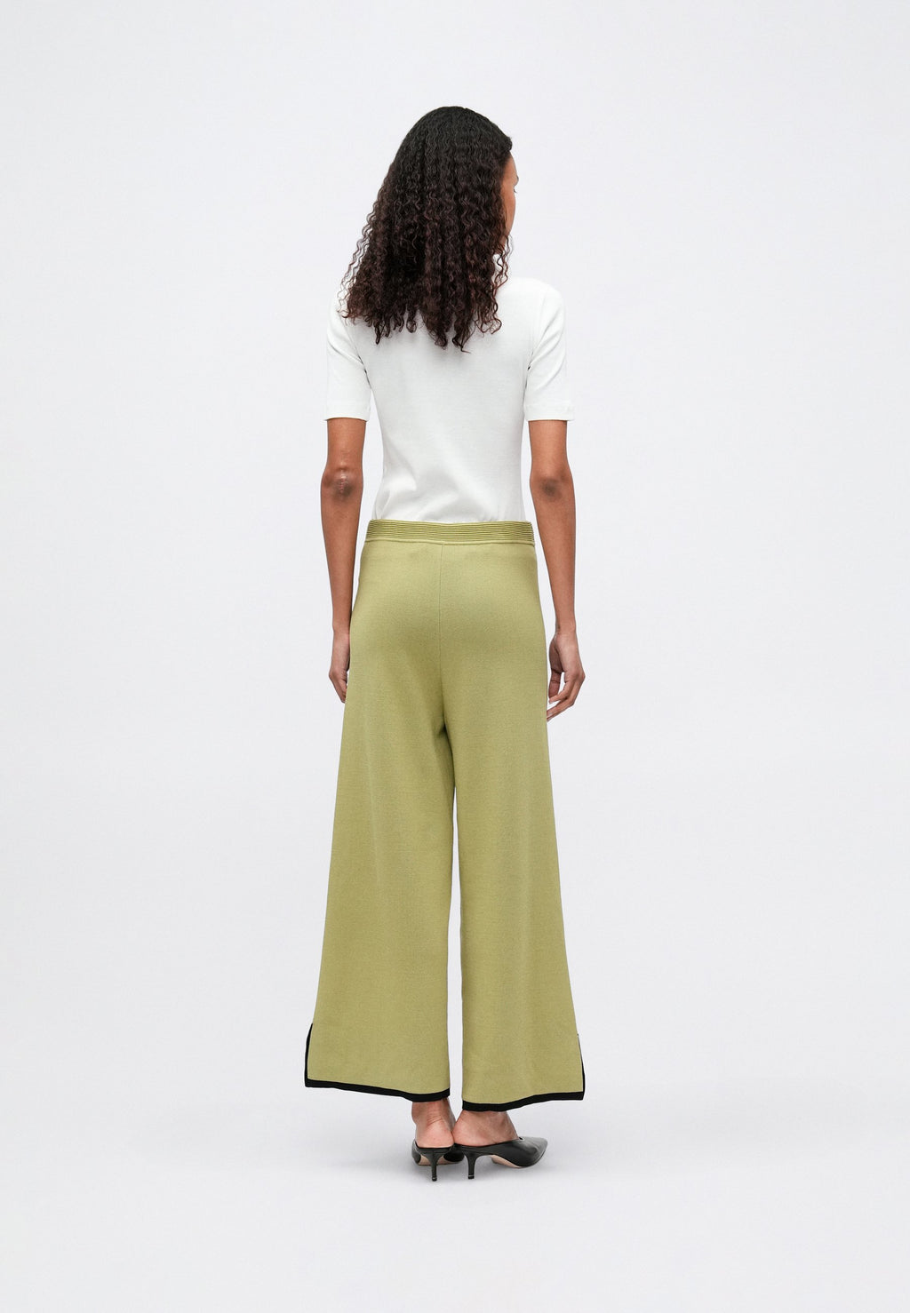 CONTRAST PANTS - Trousers - cedar/black
