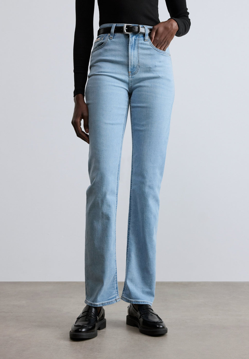 HIGH RISE STRAIGHT - Jean droit - blue rain