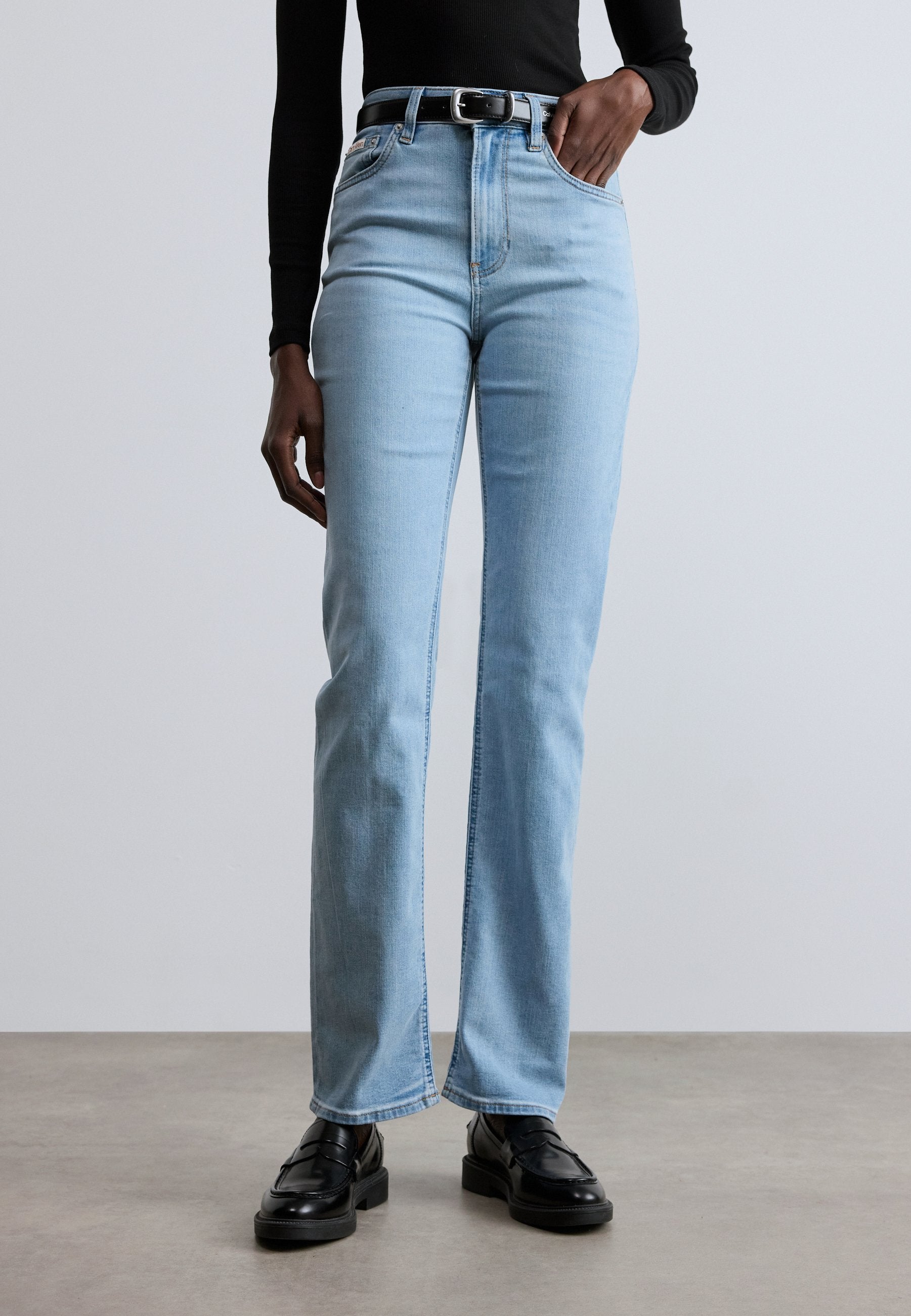 HIGH RISE STRAIGHT - Jean droit - blue rain