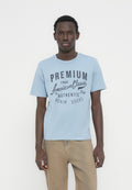 JPRBLUALEX TEE - Print T-shirt - ashley blue