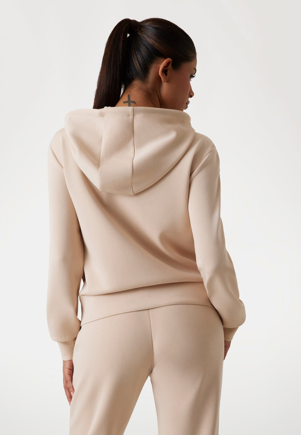 OLYMPE FULL ZIP HOODIE - Zip-up sweatshirt - beige