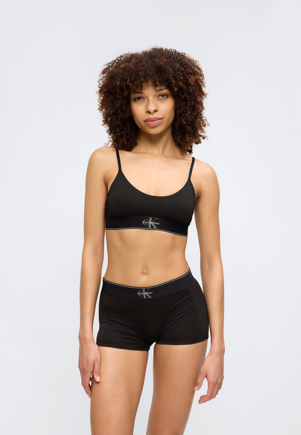 BRALETTE SANS DOUBLURE À MOTIF GRAPHIQUE - Bustier - noir