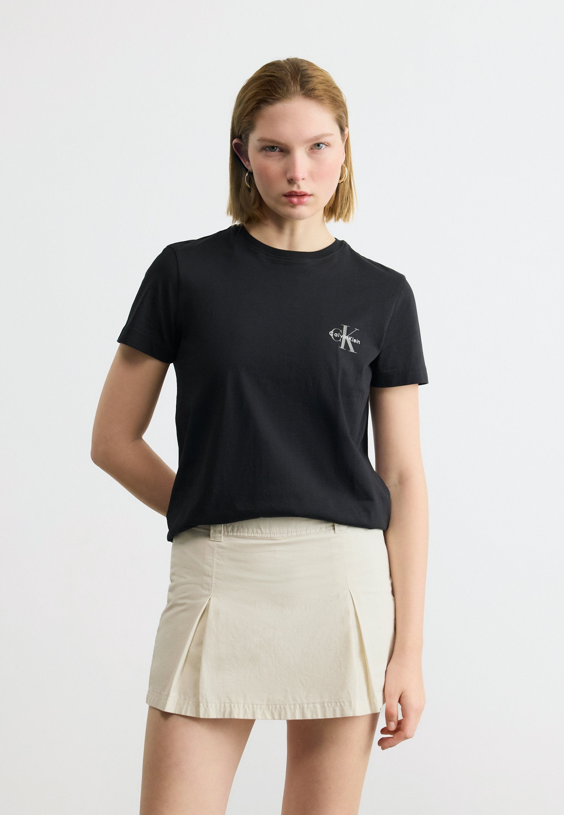MONOLOGO TEE 2 PACK - Basic T-shirt - plein air/black
