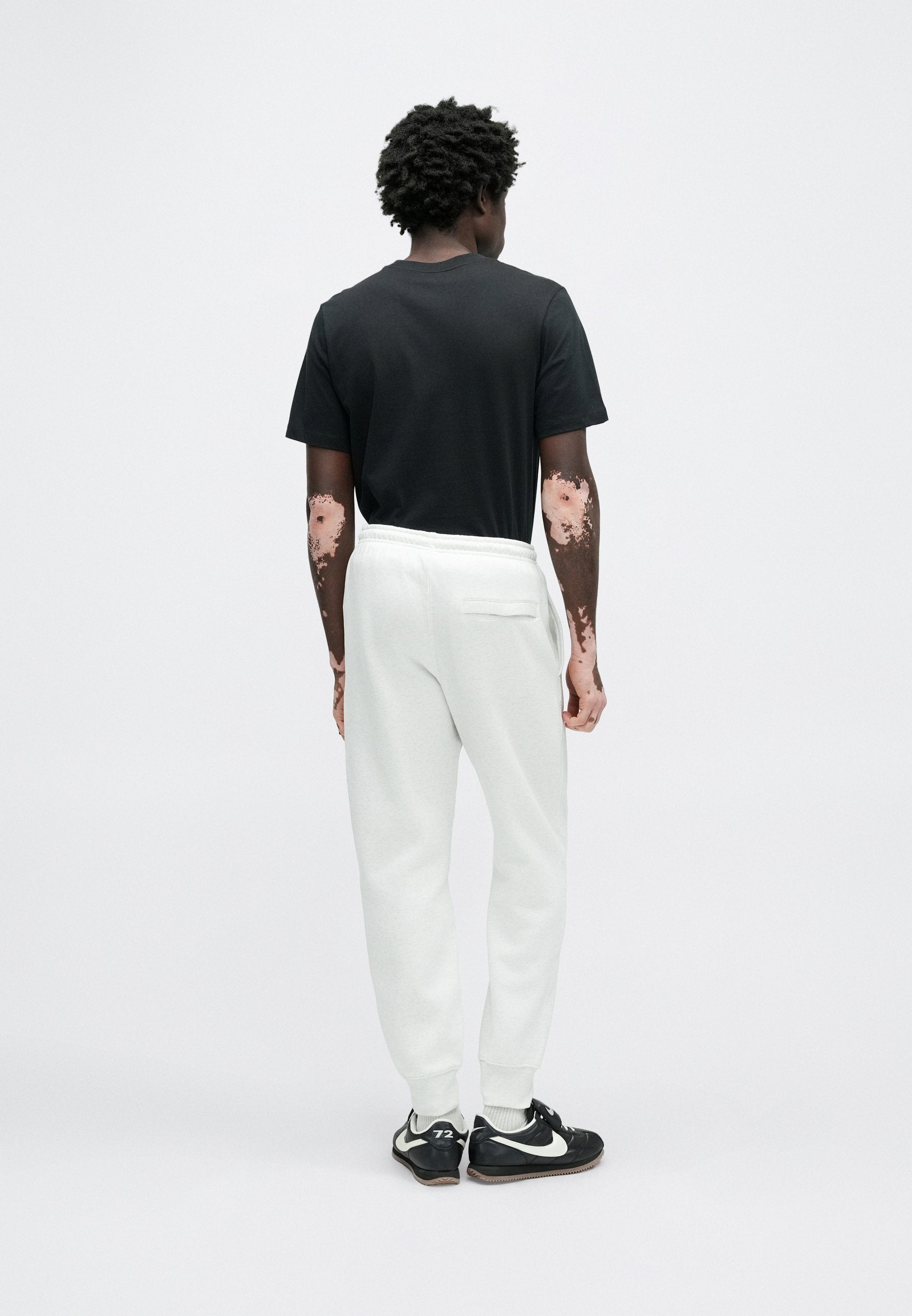 Tracksuit bottoms - birch heather/white