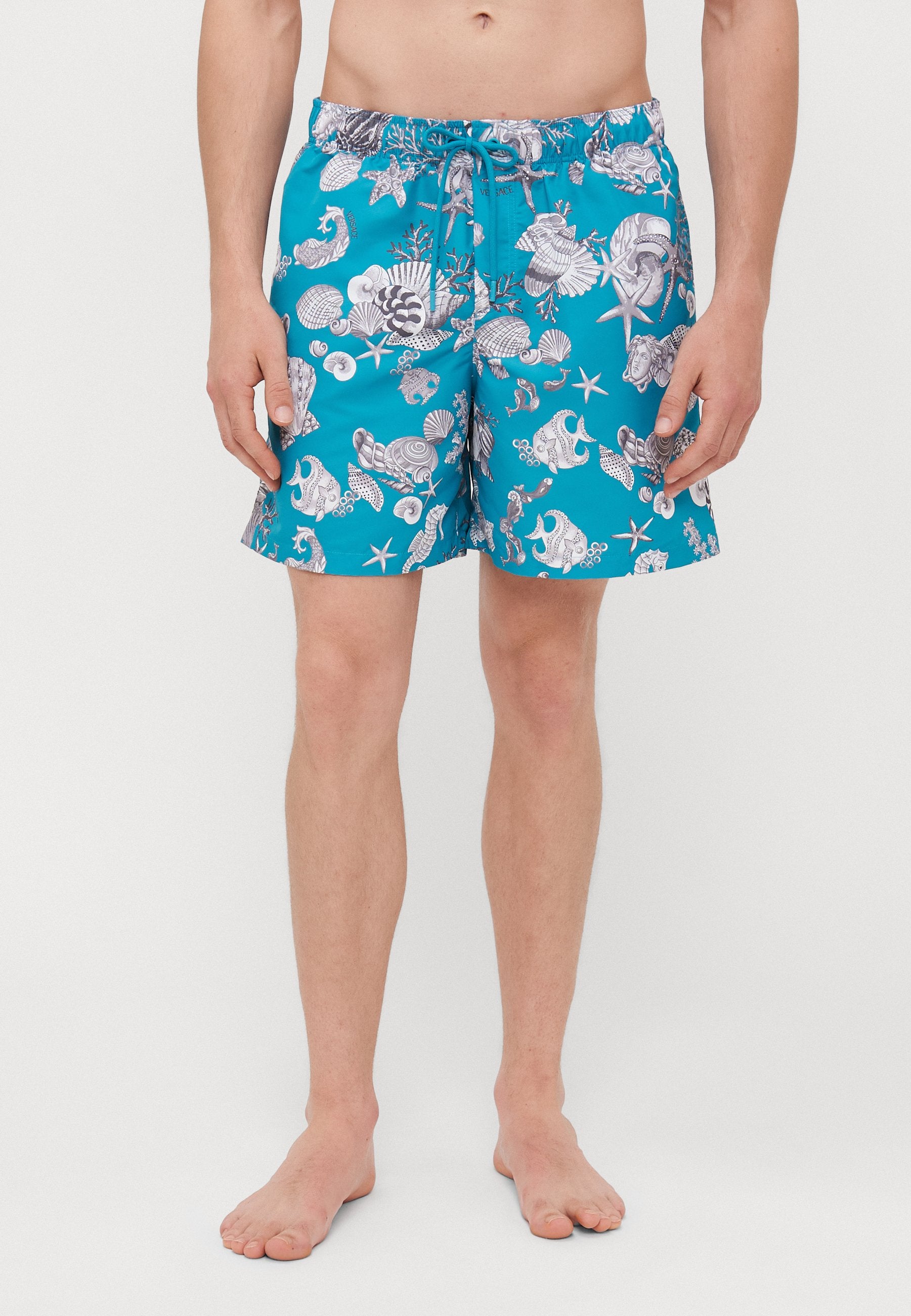 SWIM GOLFO LAVACANZA ALL OVER - Swimming shorts - dark sea green/silver grey