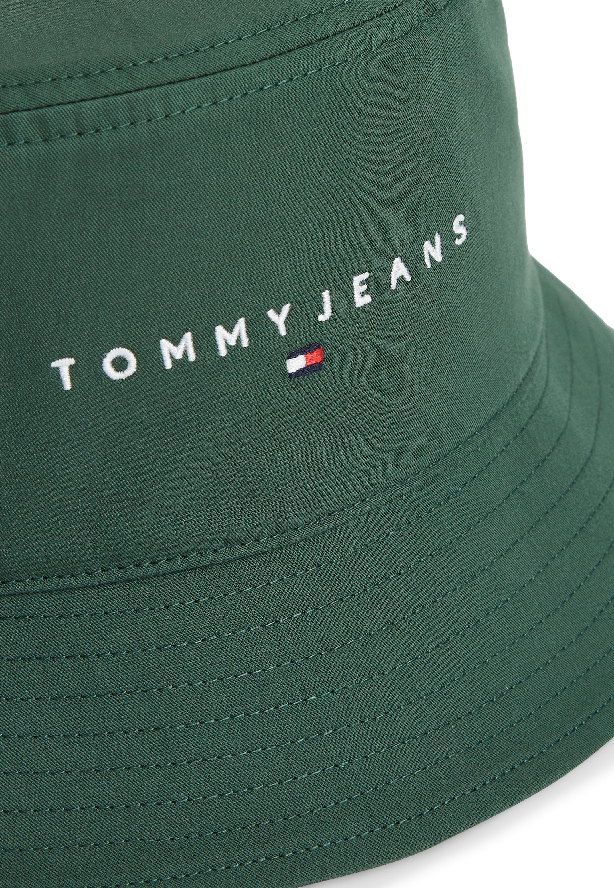 LINEAR LOGO EMBROIDERY TWILL BUCKET HAT - Hat - shadow pine