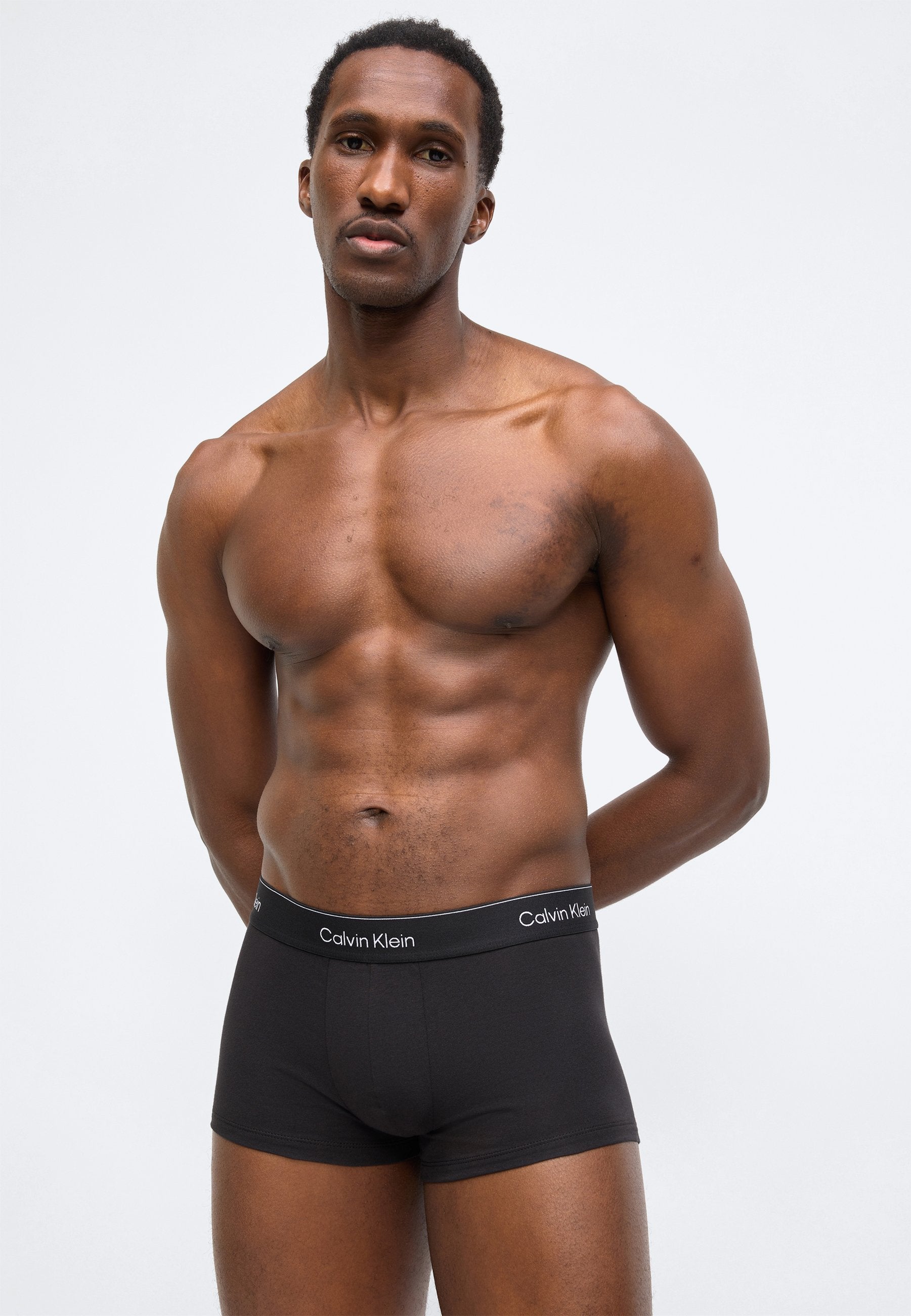 LOW RISE TRUNK 7 PACK ICON COTTON STRETCH - Trunks - black