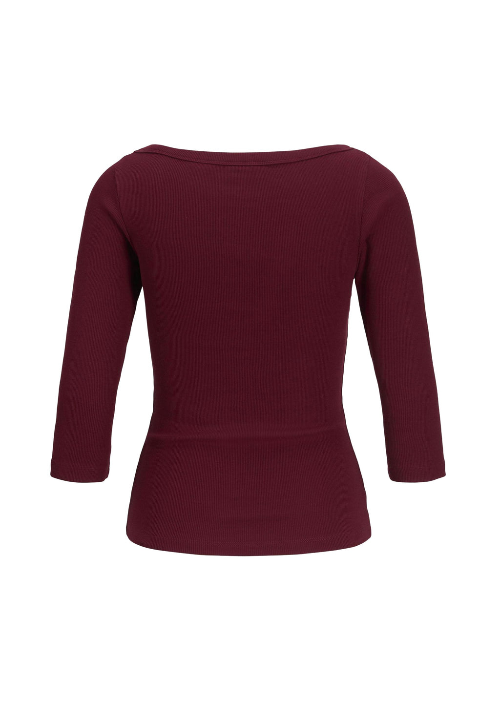 JXFIFI STR 3/4 BOATNECK TOP JRS NOOS - Haut à manches longues - cabernet