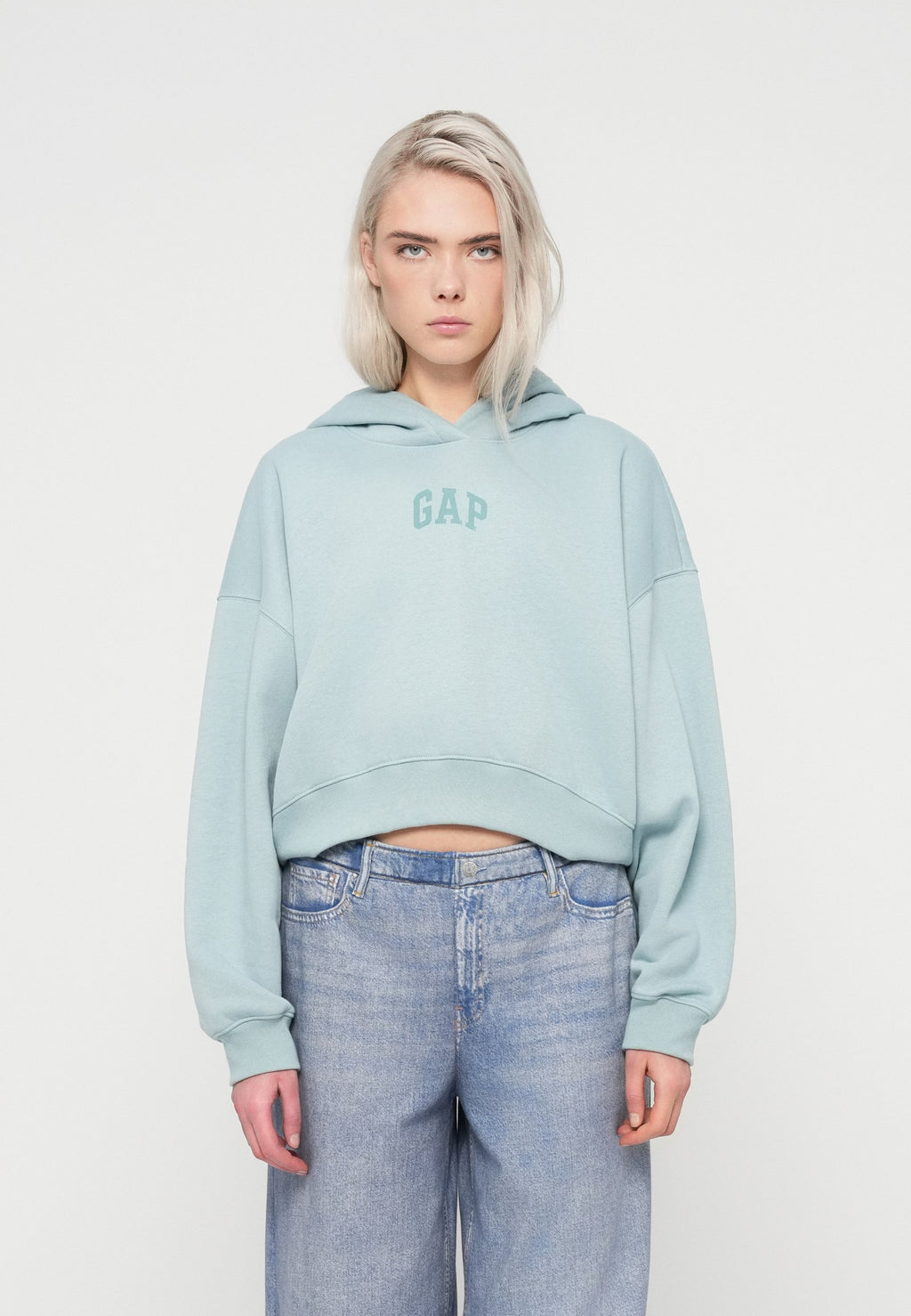 LOGO CROPPED - Hoodie - light autumn