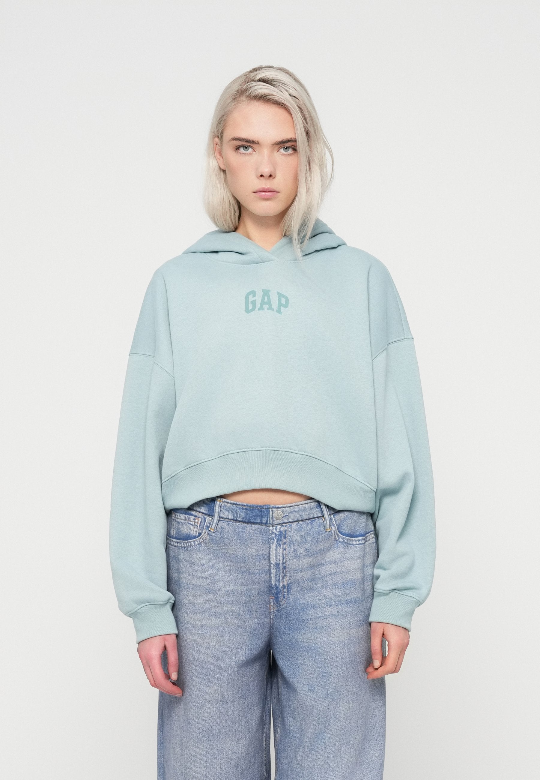 LOGO CROPPED - Hoodie - light autumn