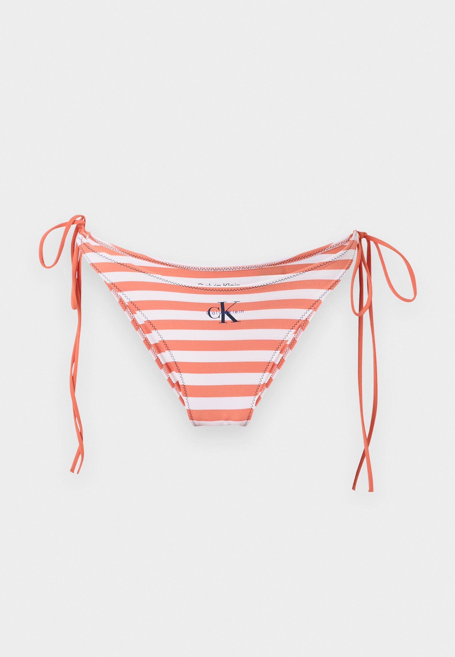 SIDE TIE BOTTOM GRAPHIC MONOGRAM - Bikini bottoms - orange