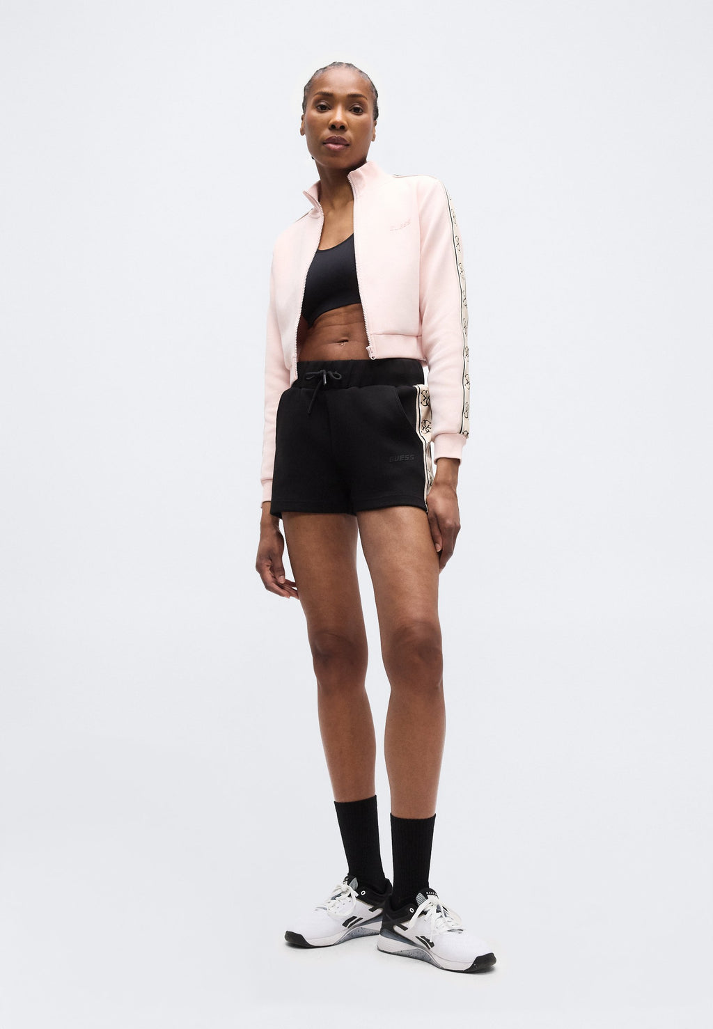 CROP BRITNEY ZIPPÉ NOUVEAU - Sweat zippé - serenade rose