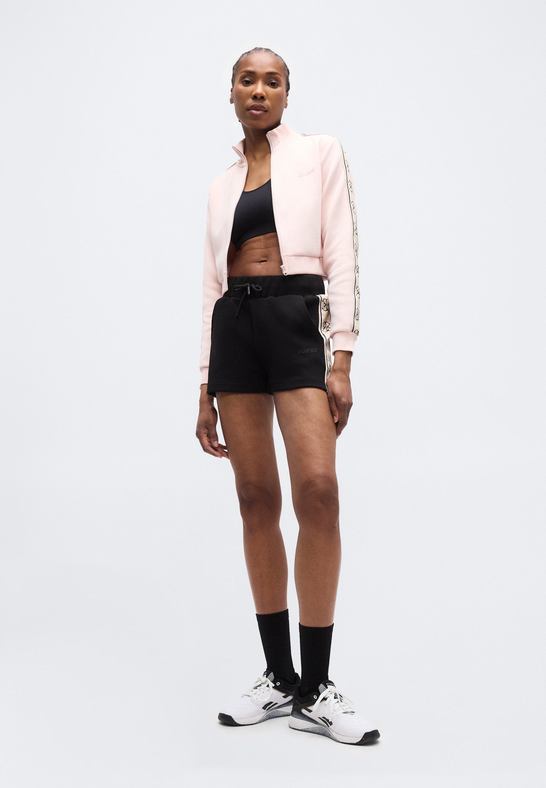 CROP BRITNEY ZIPPÉ NOUVEAU - Sweat zippé - serenade rose