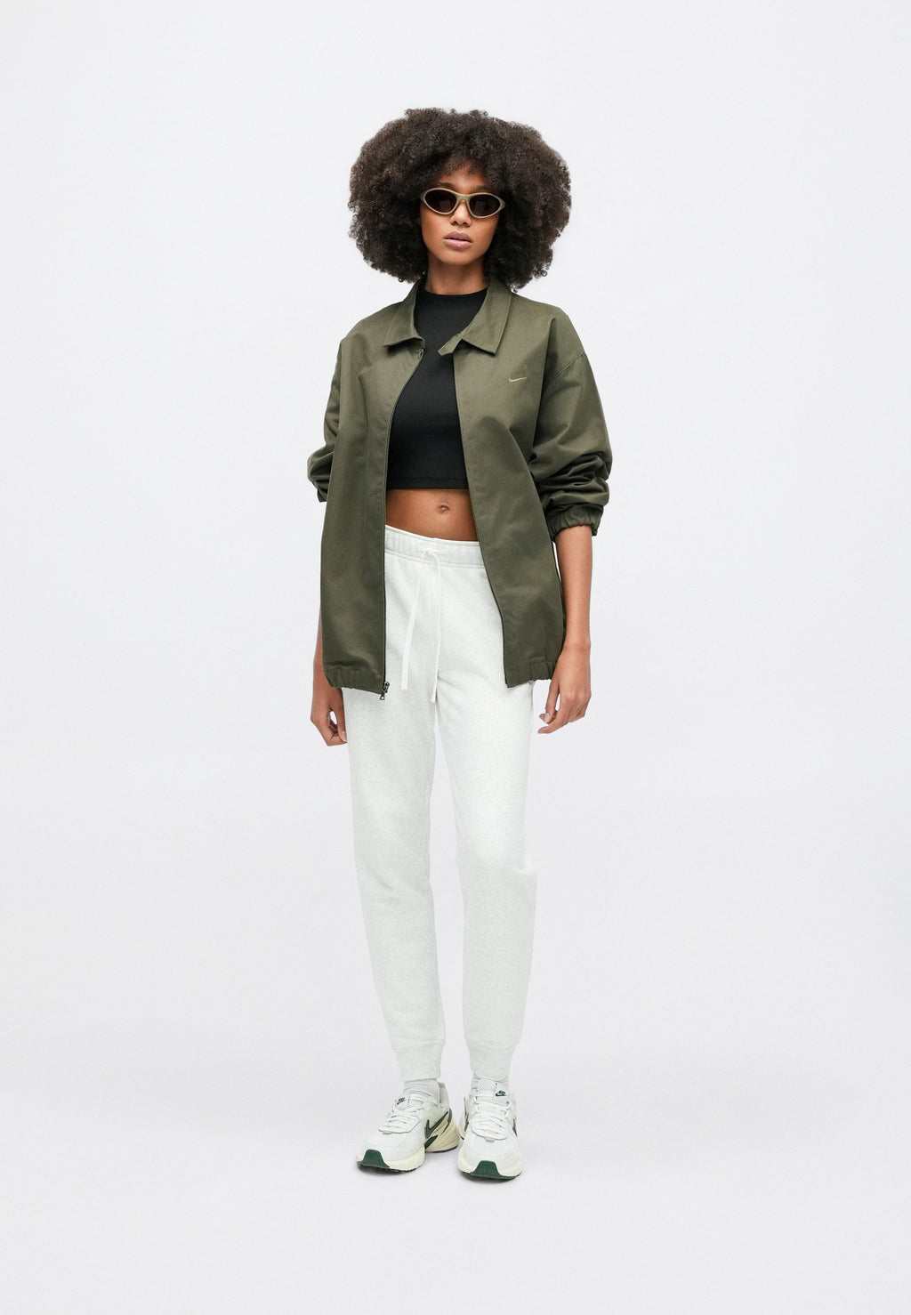 CLUB PANT - Tracksuit bottoms - birch heather/black