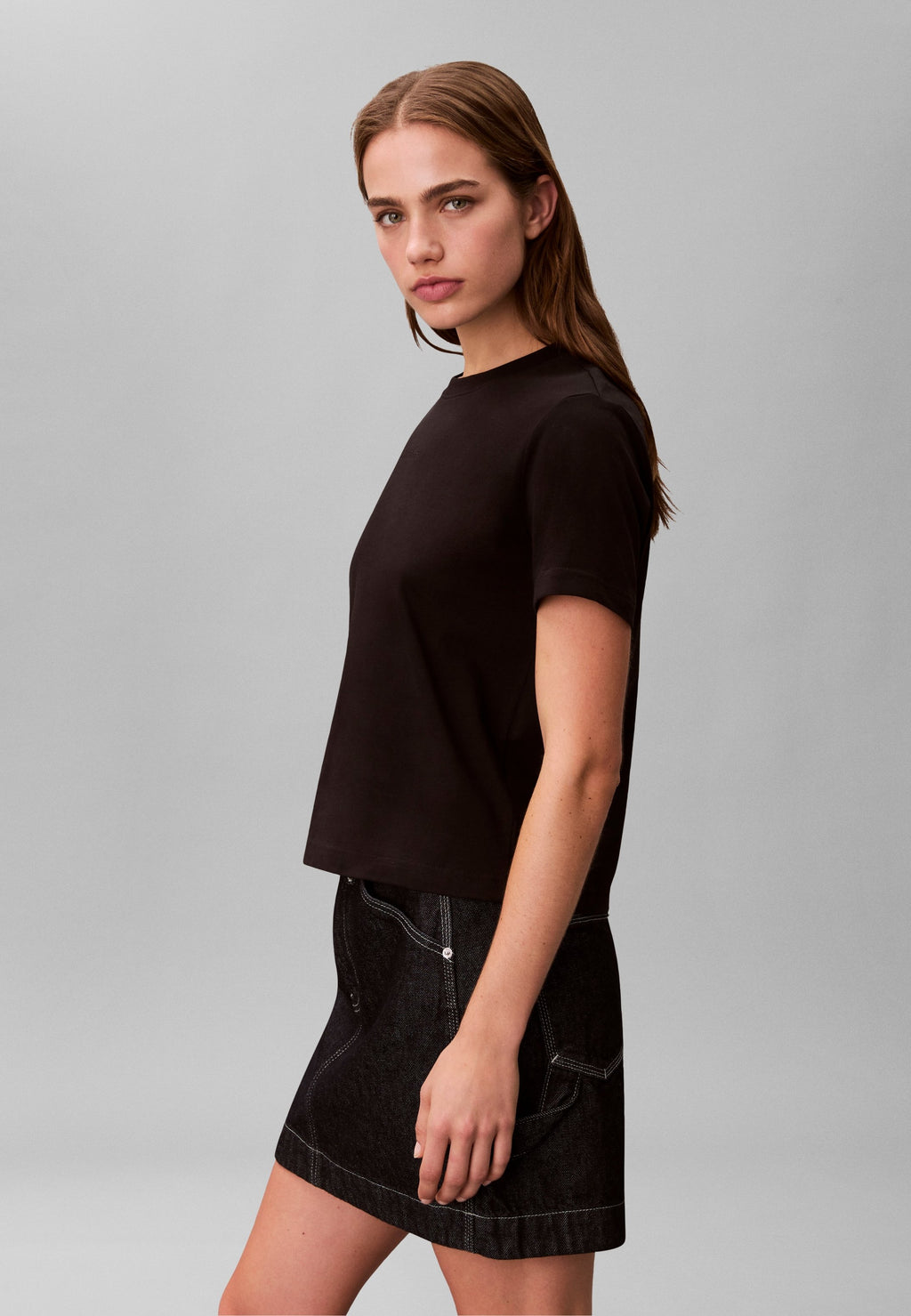 CLASSIC LOGO GRAP - Basic T-shirt - black