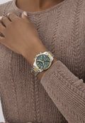 BAILEY - Chronograph watch - silver and green