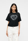 VINTAGE TEE - Print T-shirt - black