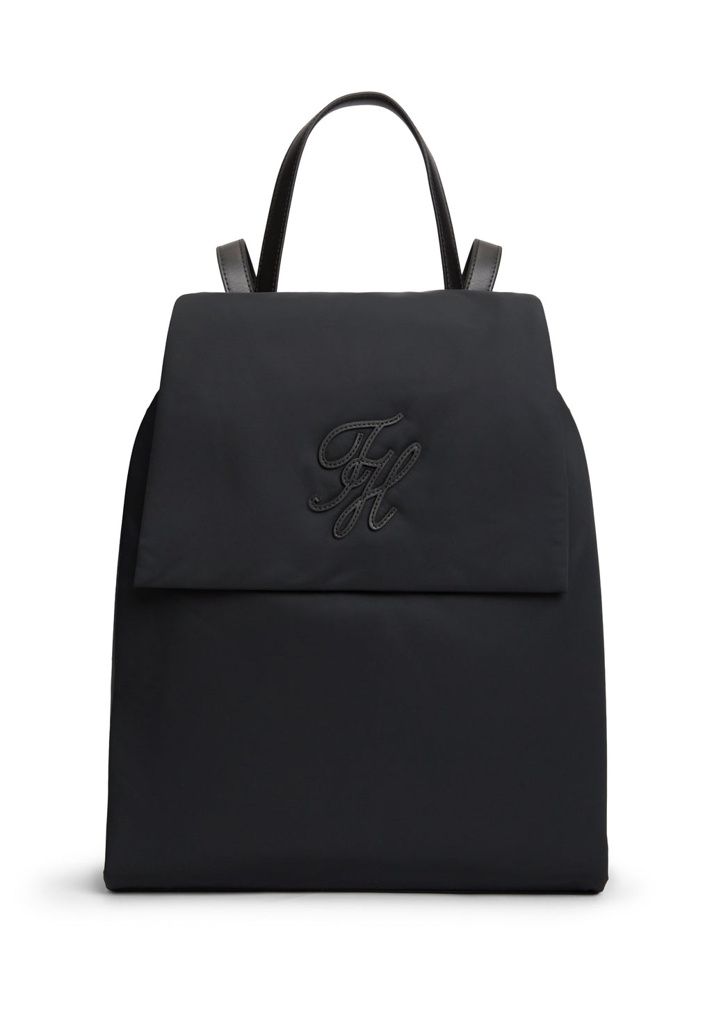 LOGO FLAP BACKPACK - Backpack - black