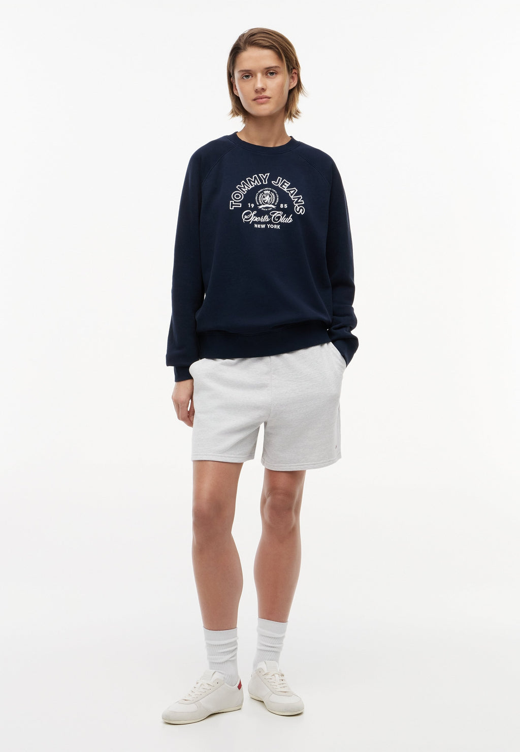 HERITAGE LOGO CREW - Sweatshirt - dark night navy
