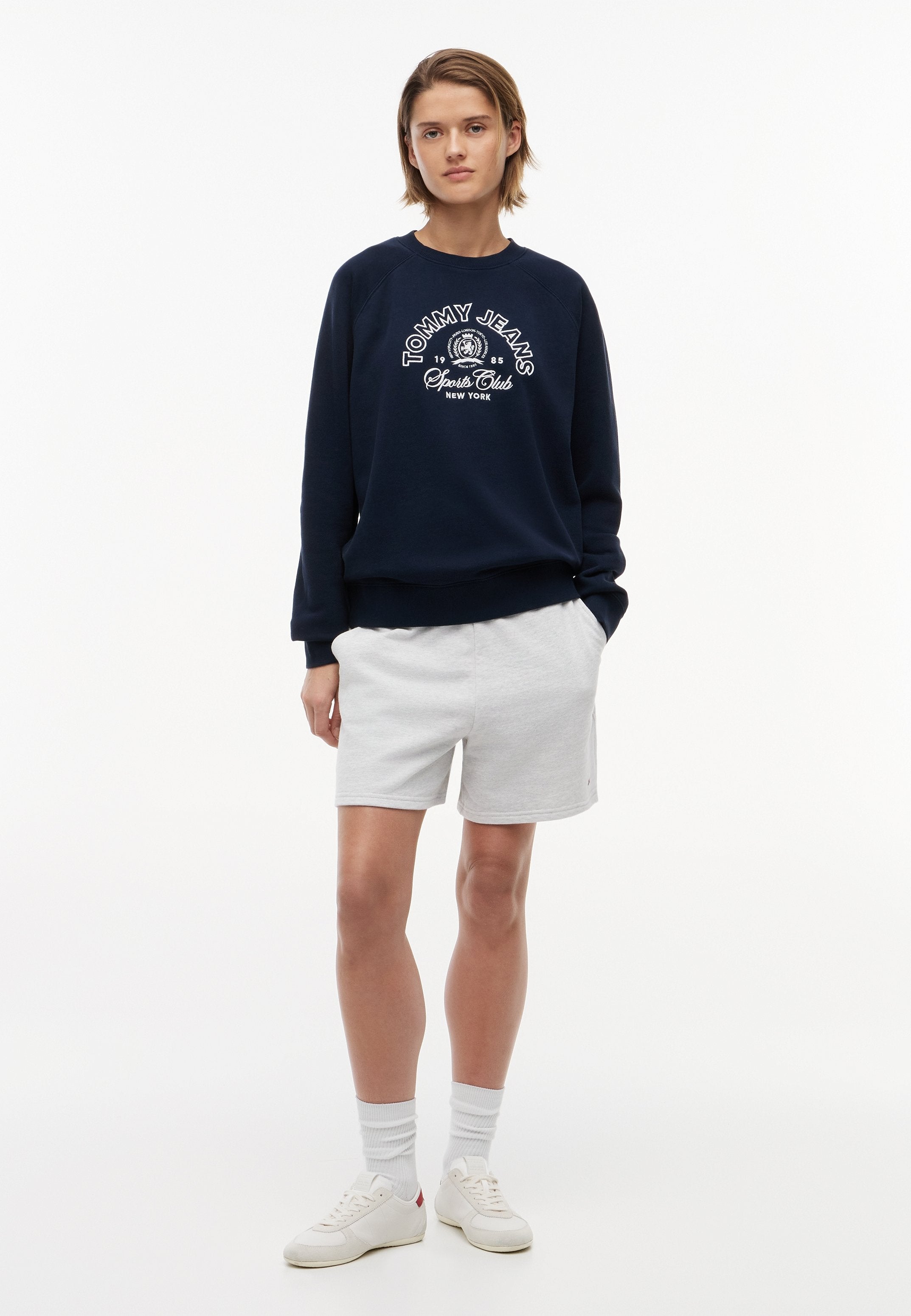 HERITAGE LOGO CREW - Sweatshirt - dark night navy