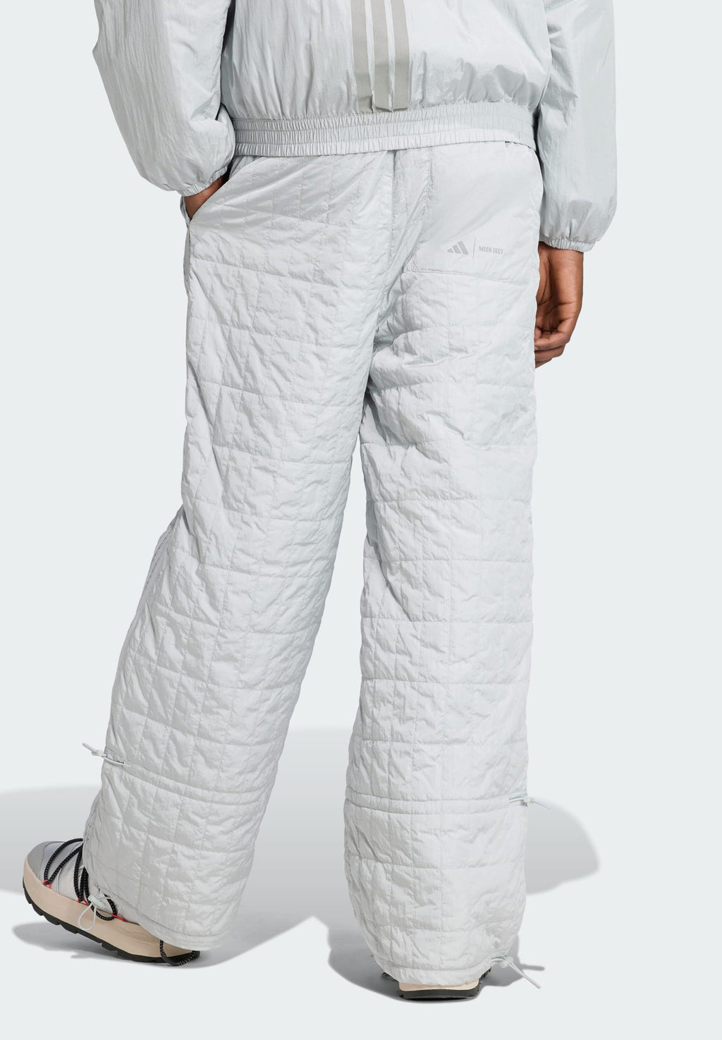 PADDED  M - Ski pants -  silver