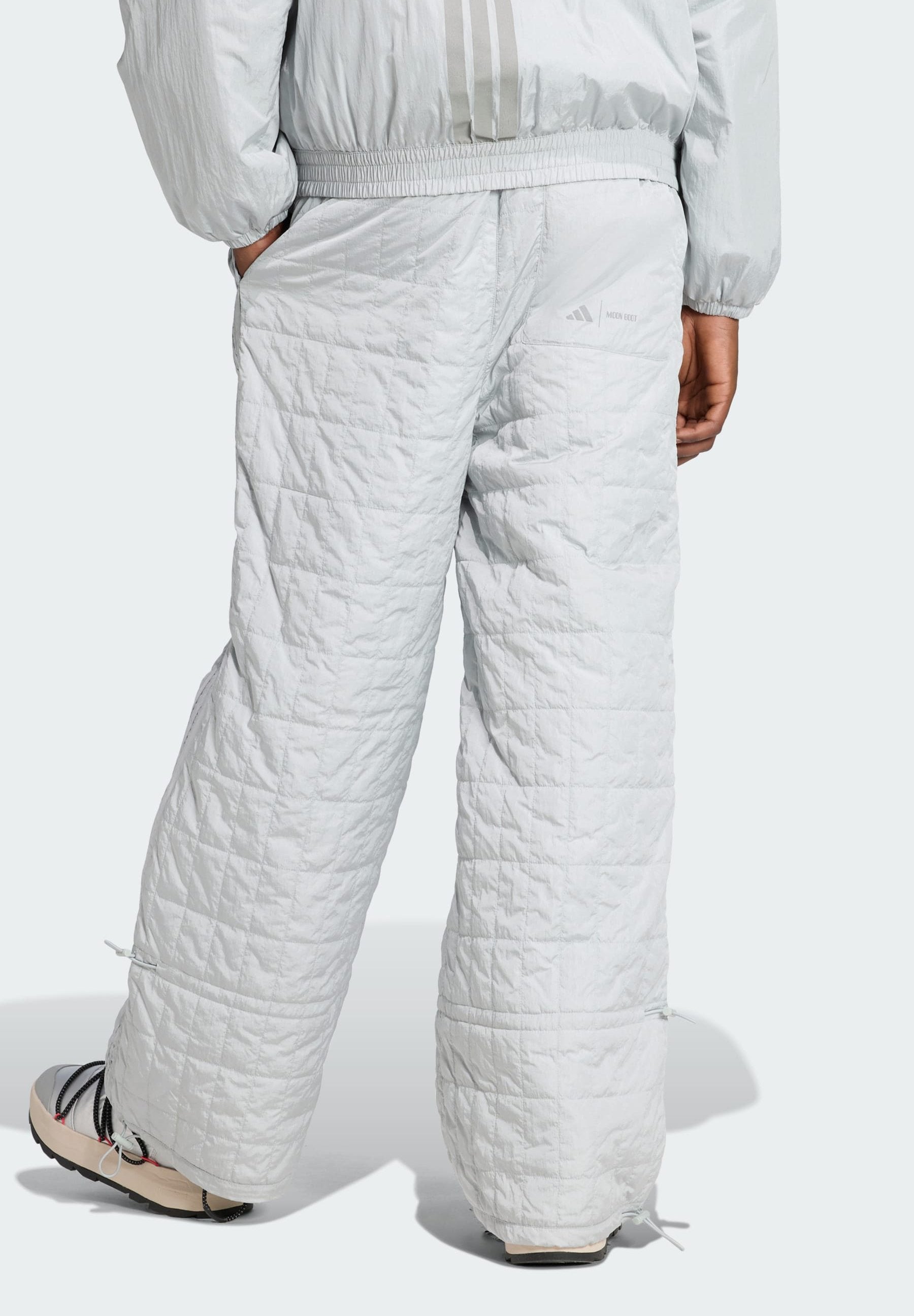 PADDED  M - Ski pants -  silver