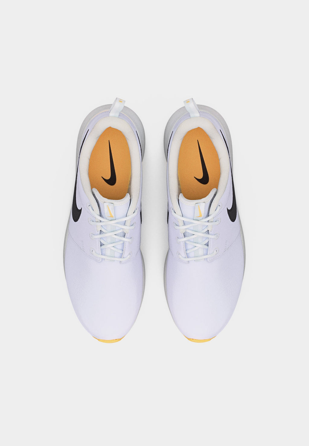 ROSHE - Chaussures de golf (sans crampons) - blanc/noir/teinte mandarine