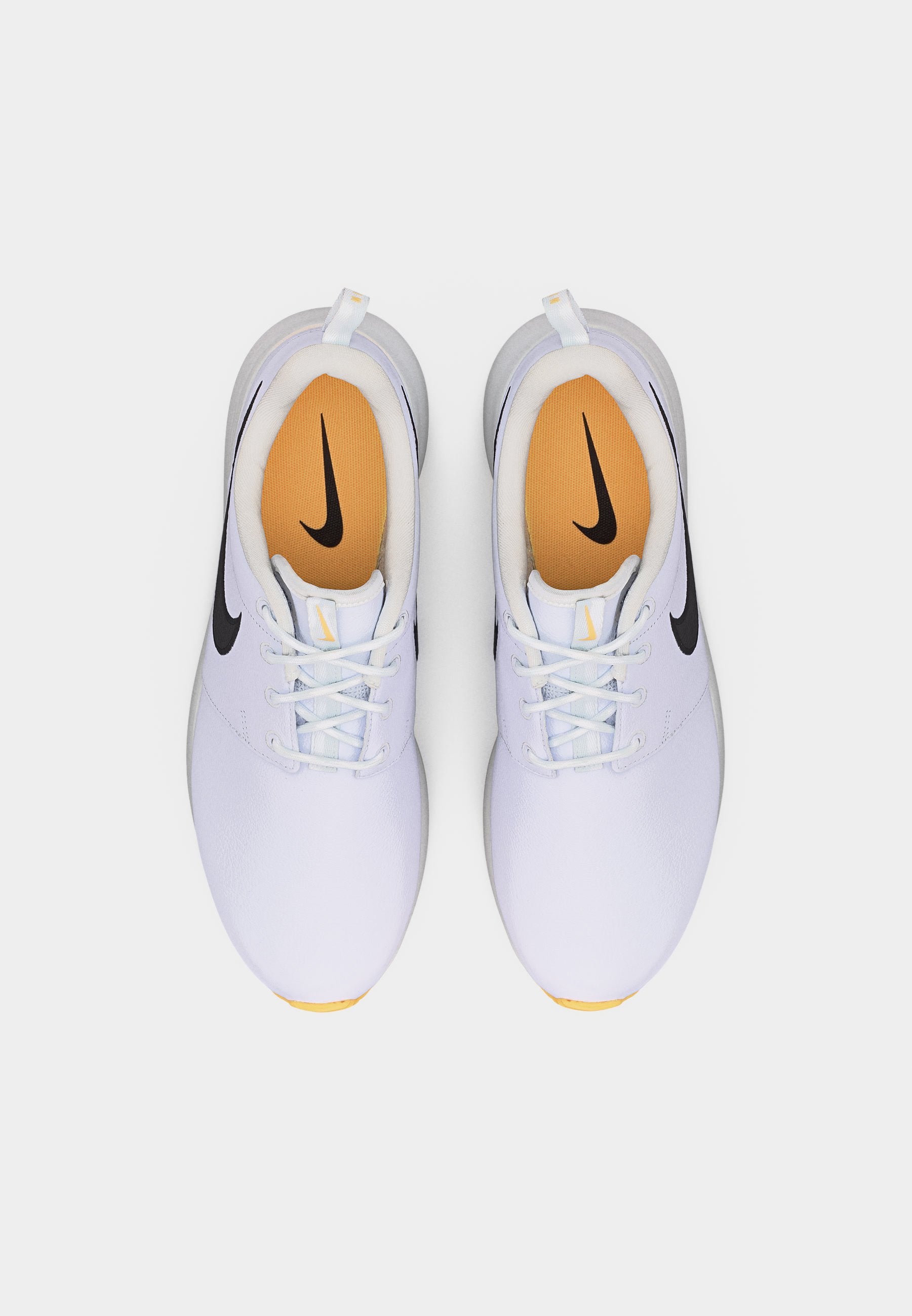 ROSHE - Chaussures de golf (sans crampons) - blanc/noir/teinte mandarine