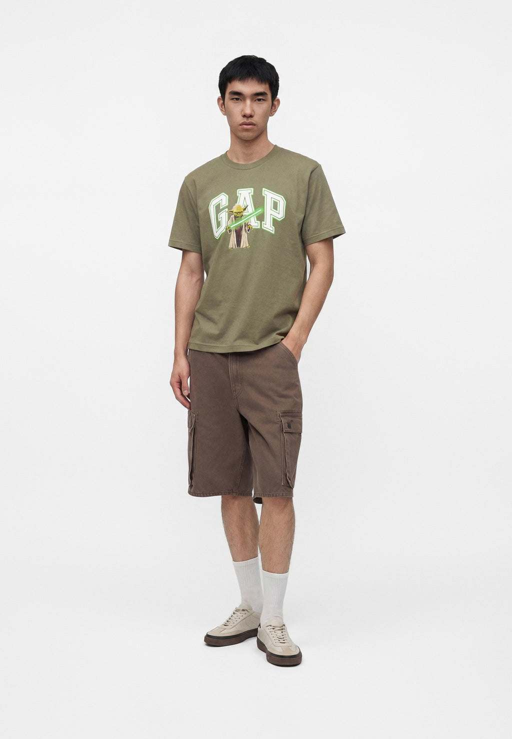 YODA TEE - Print T-shirt - mesculen green