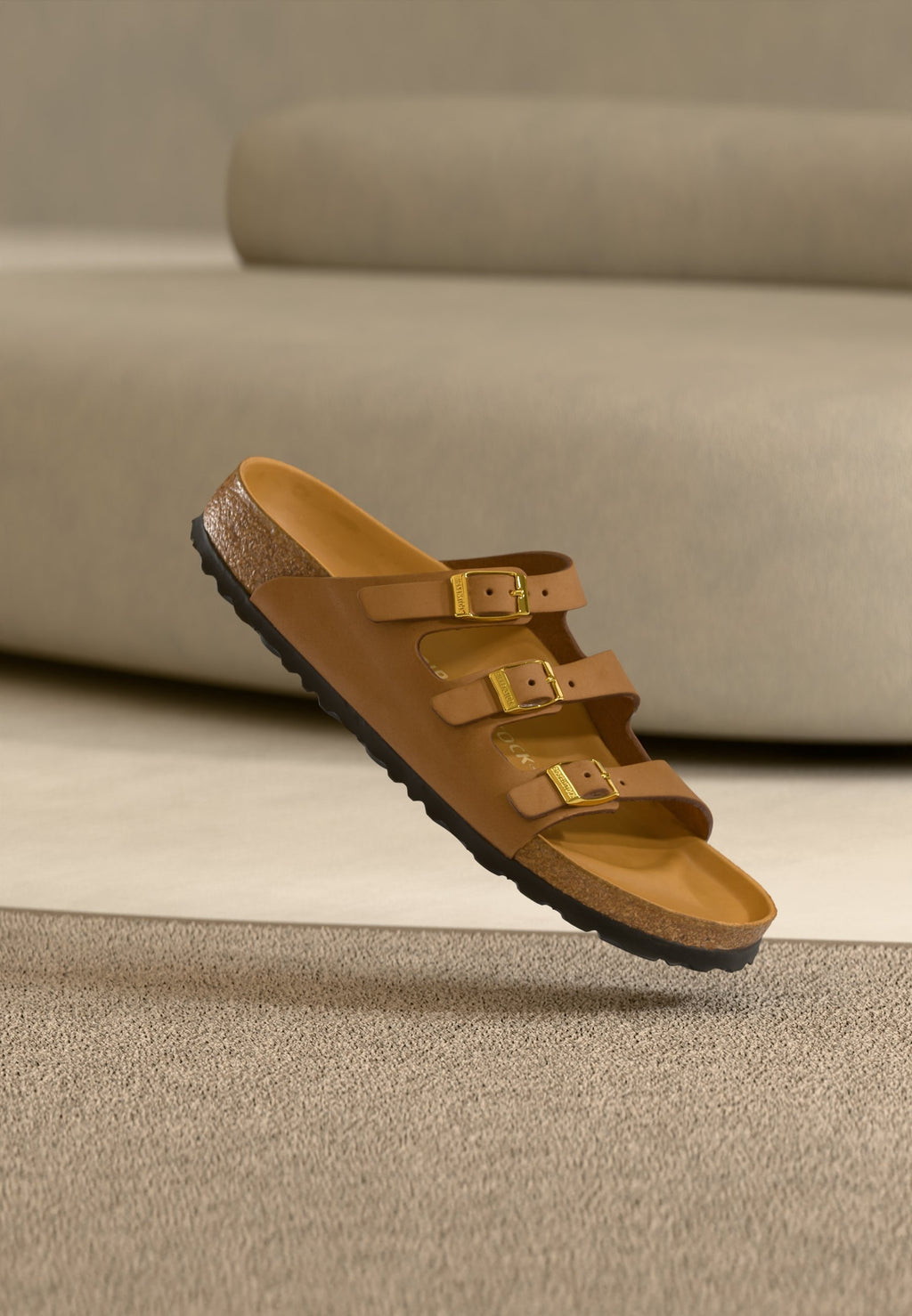 FLORIDA NARROW - Sandals - brown
