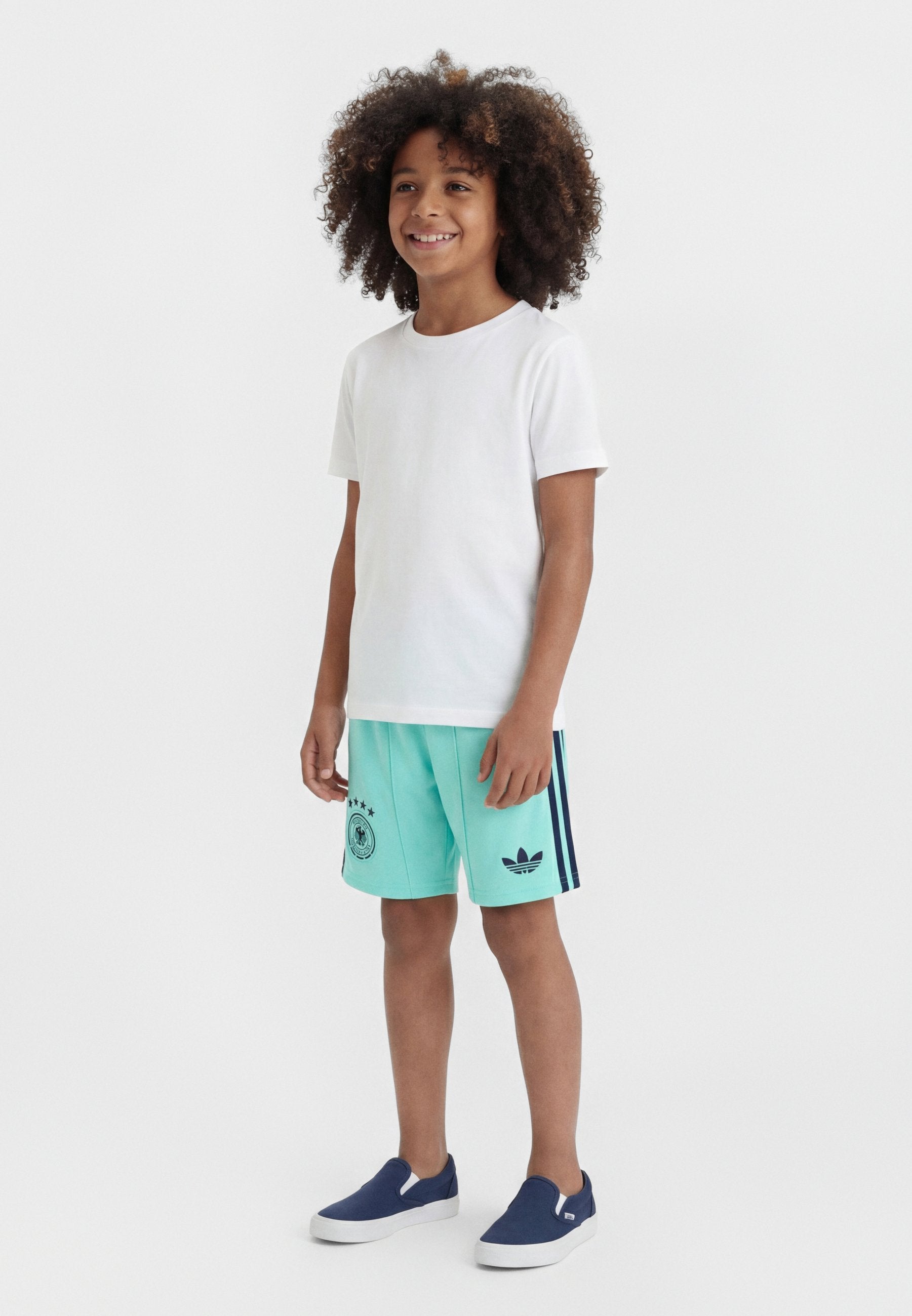 GERMANY AWAY REPLICA KIDS - Sports shorts - flash aqua