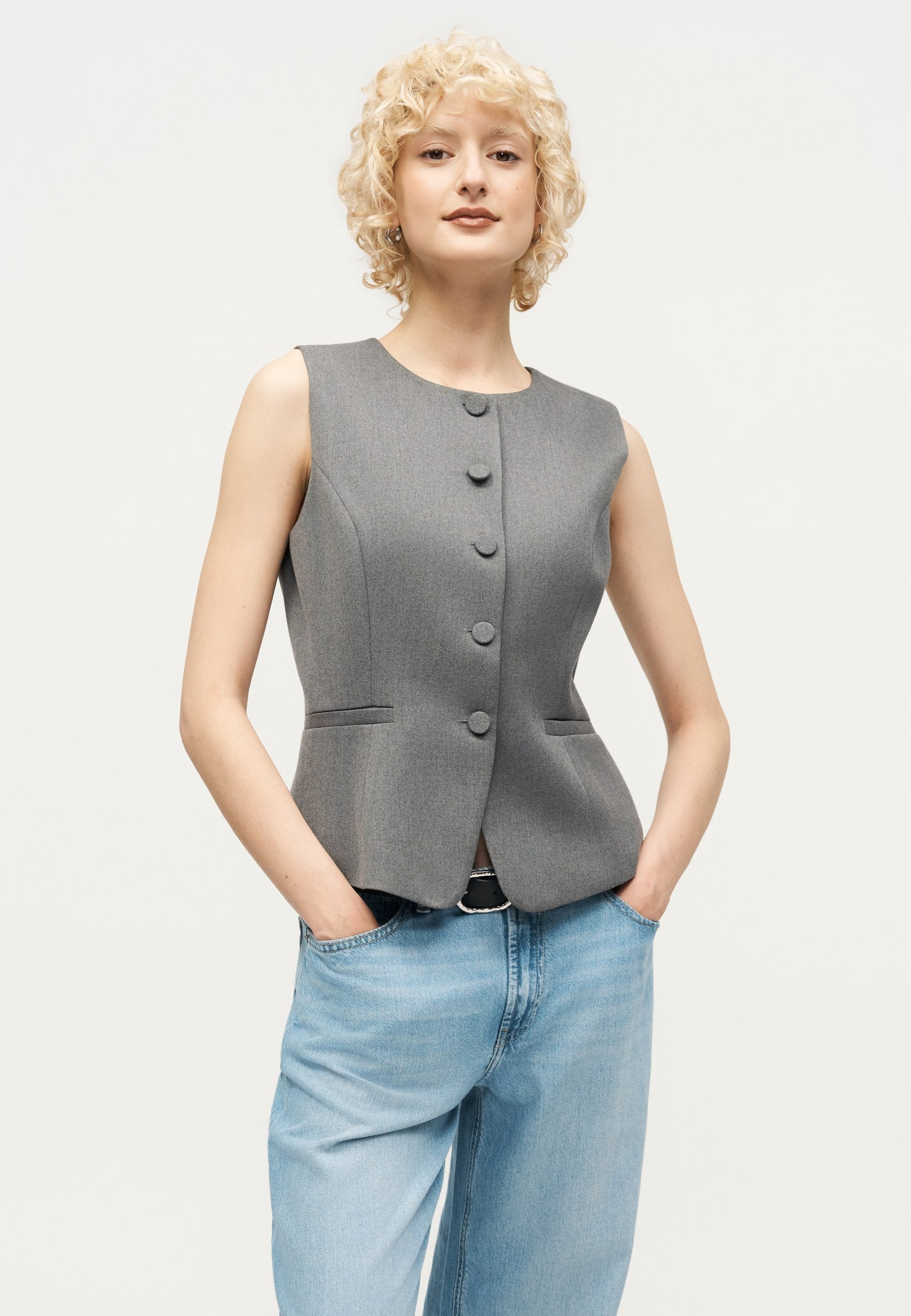 LOOSE CLEAN REMOVED - Baggy Jeans - light indigo
