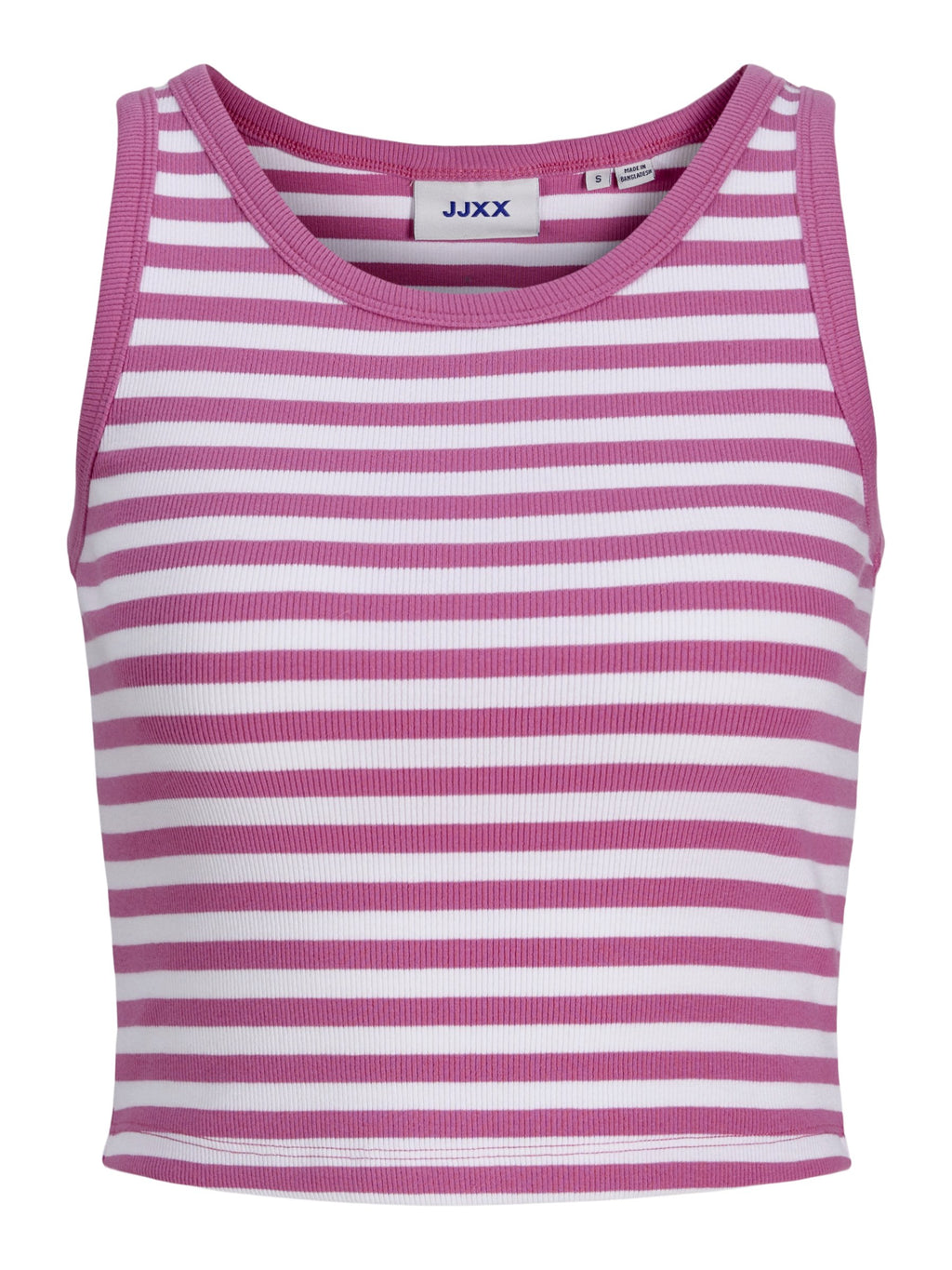 JXFALLON - Top - bright white stripesfiji flower