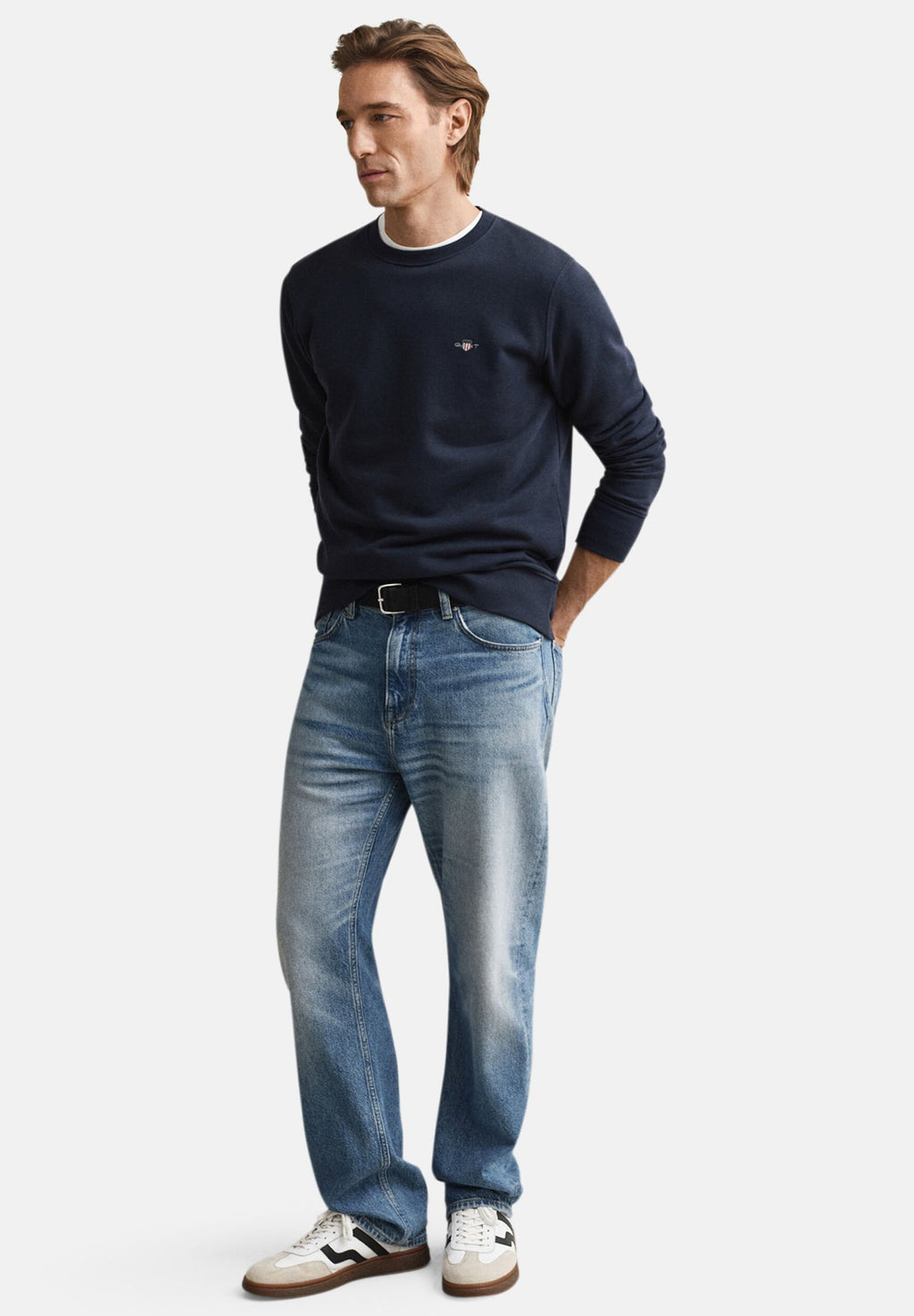 REG SHIELD C NECK - Sweatshirt - lacivert