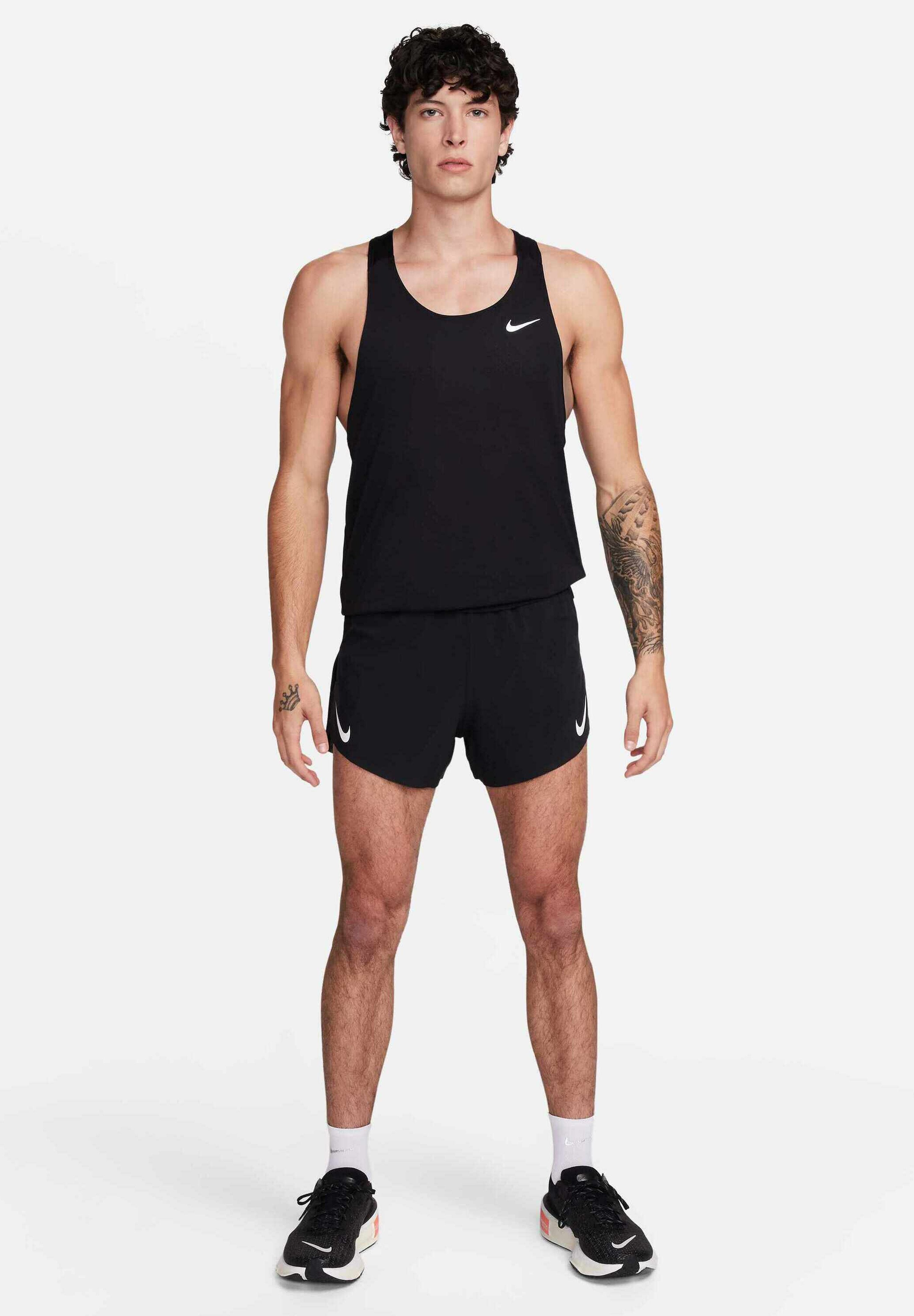 M NK DFADV AROSWFT 4INBF SHORT - Sports shorts - black summit white