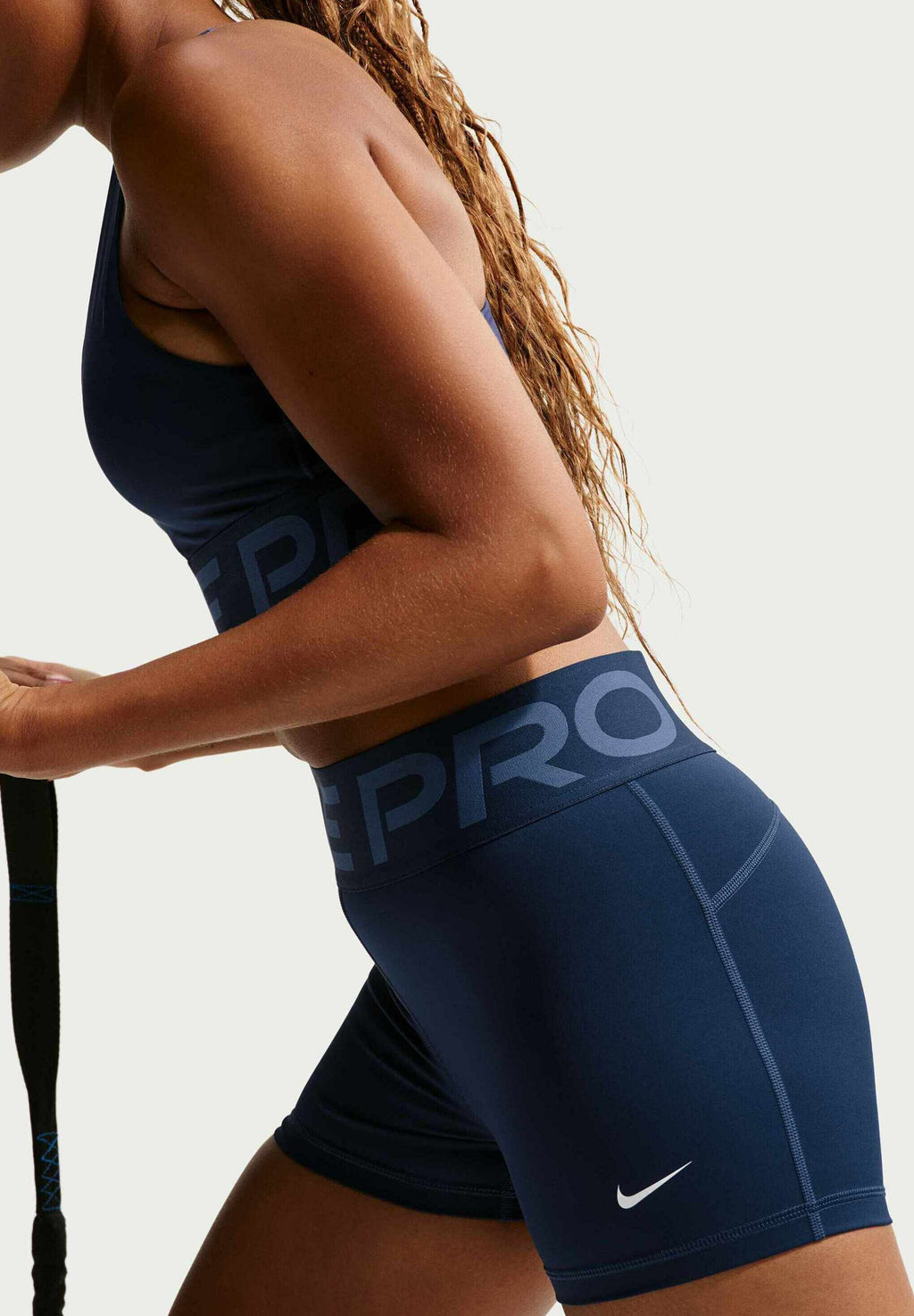 W NP SCULPT DF HR 3IN SHORT - Leggings - midnight navy white