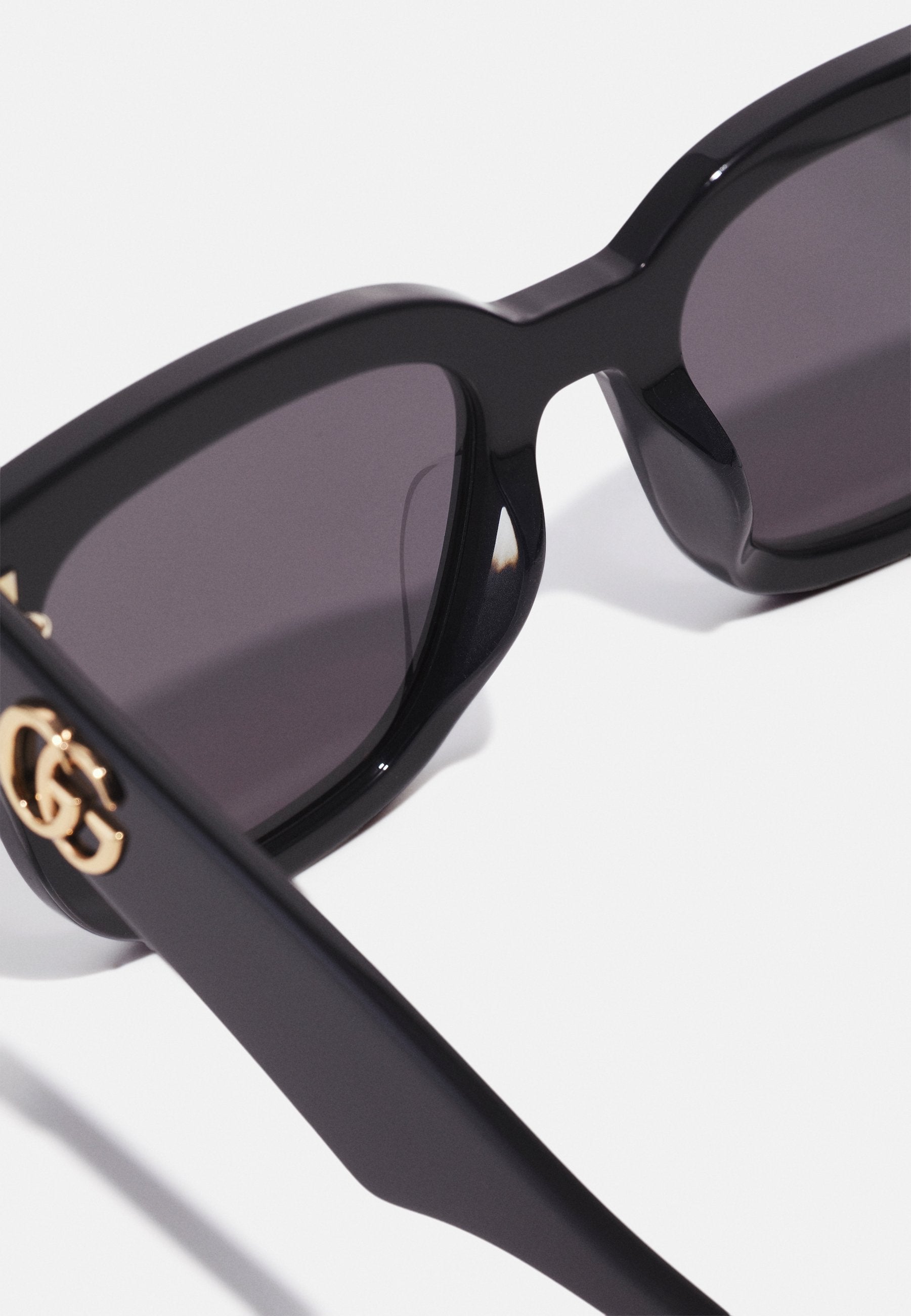 GG CAT-EYE SQUARE SUNGLASSES - Sunglasses - black/grey