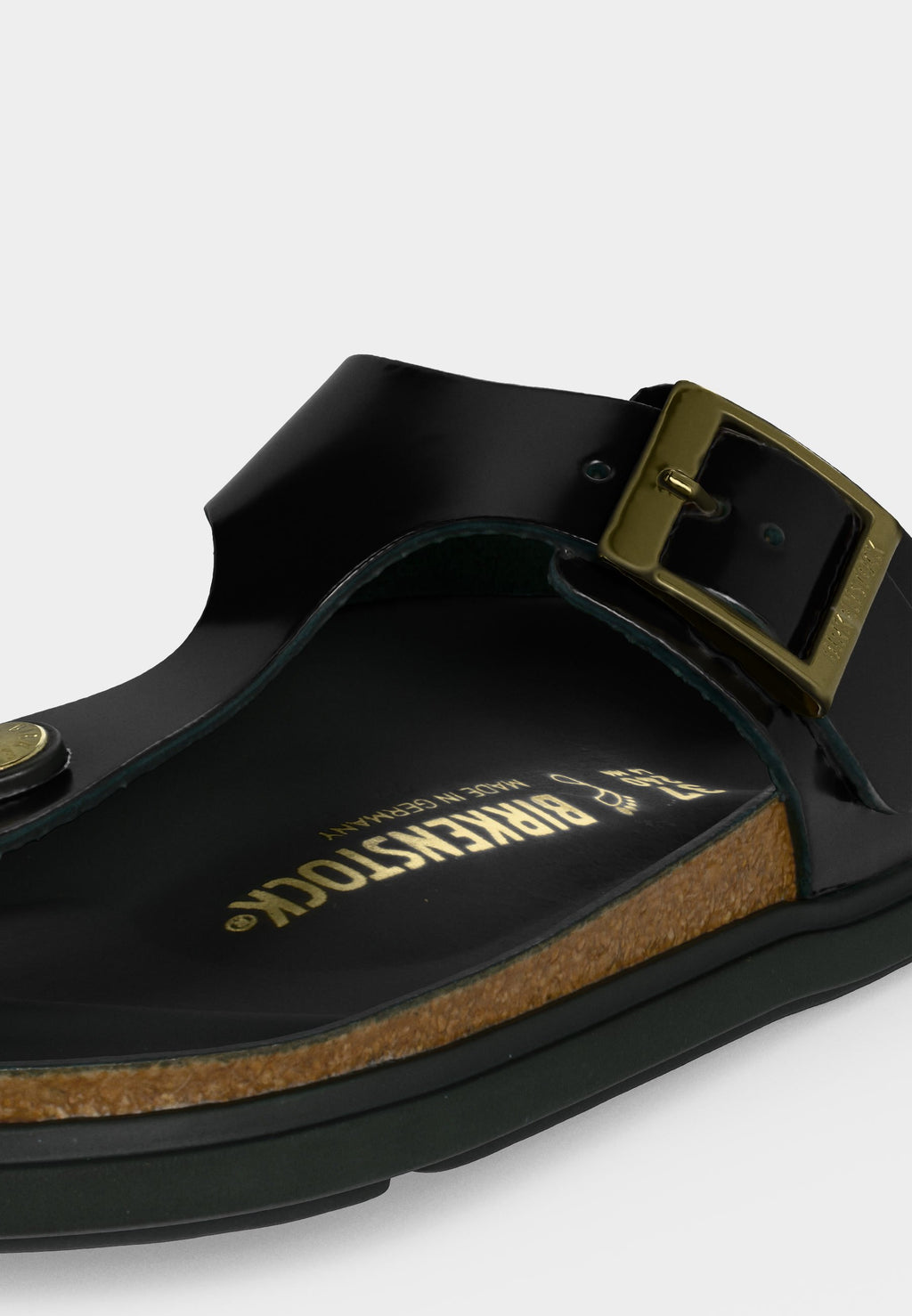 GIZEH LENA HEX CUPSOLEN REGULAR - T-bar sandals - black
